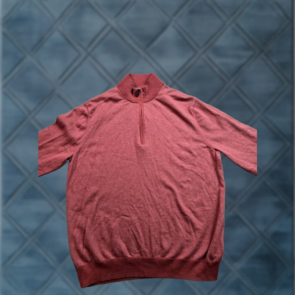 Vineyard Vines Vineyard Vines Sweater Mens XL Red 1/4 Zip Pullover Mock Neck Cotton Cashmere Knit Pullover Logo Vintage? No Size US XL / EU 56 / 4 - 1 Thumbnail