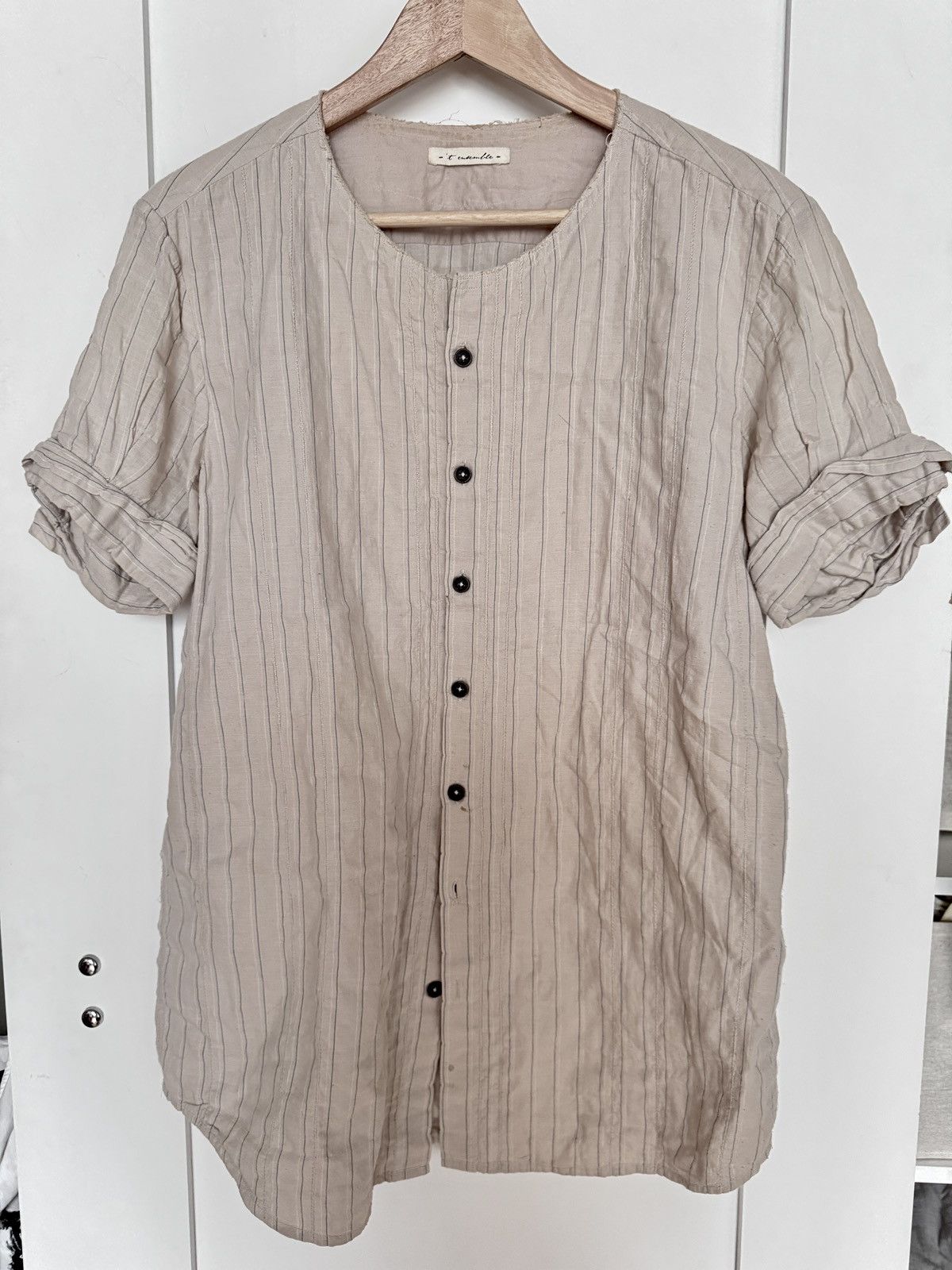 希少 Paul Harnden cotton band coller shirt Paul Harnden cotton band coller shirt size S | eBay