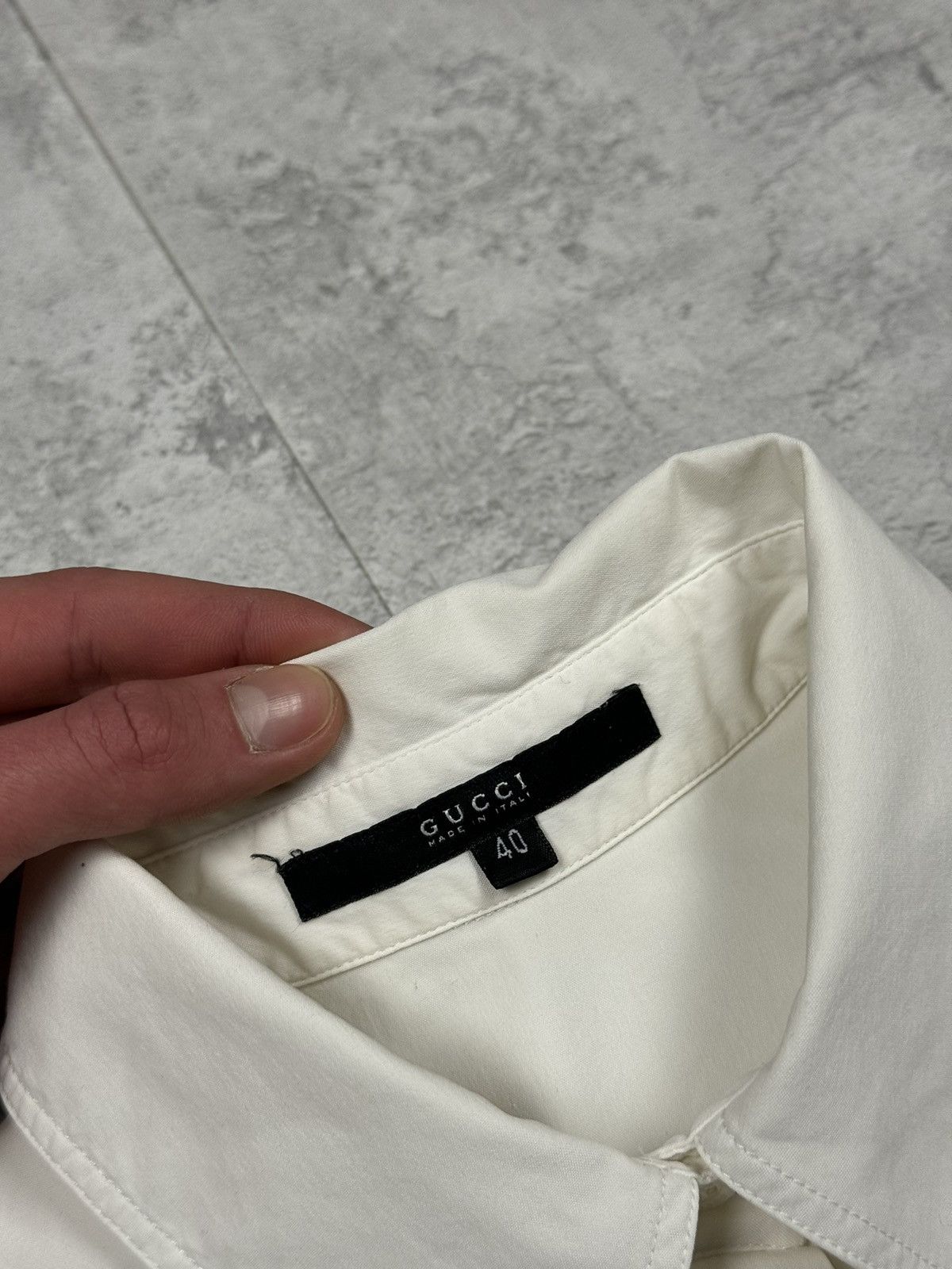 Gucci Rare Gucci Lace-Up White Shirt Size 40 Size S / US 4 / IT 40 - 16 Thumbnail
