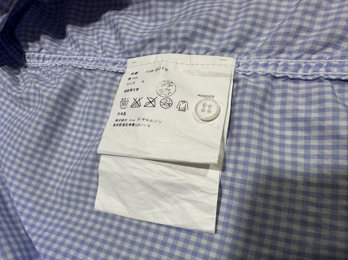 Comme des Garcons Homme 🔥Archived 2003 Vintage CDG Homme Check Shirt Wrinkled Stitch Size US M / EU 48-50 / 2 - 5 Thumbnail