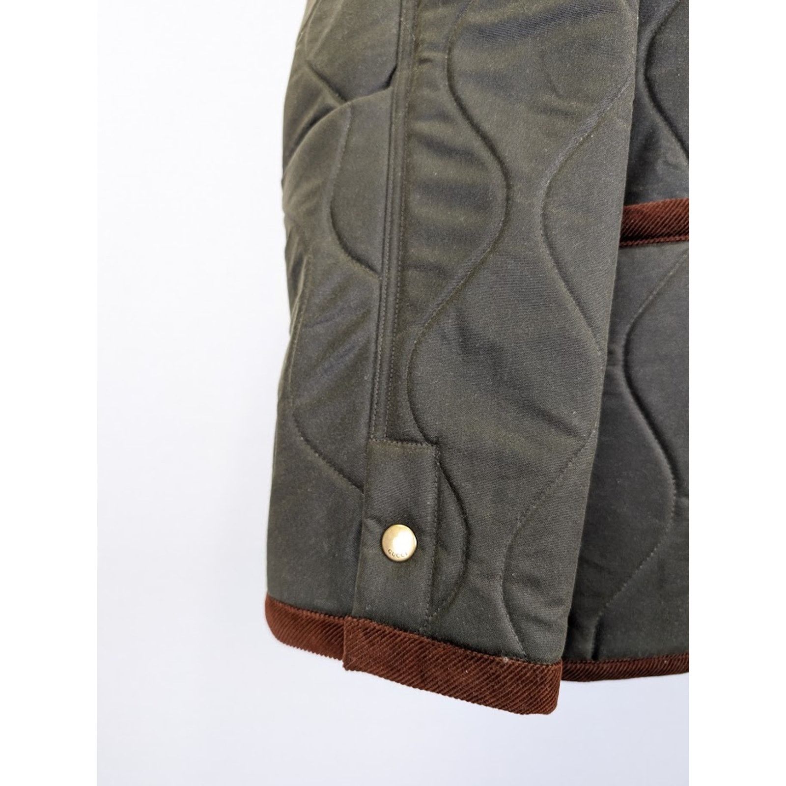 Gucci o1rshd1 Caban Waxed Cotton Jacket in Shrub/Mix Size US L / EU 52-54 / 3 - 6 Thumbnail