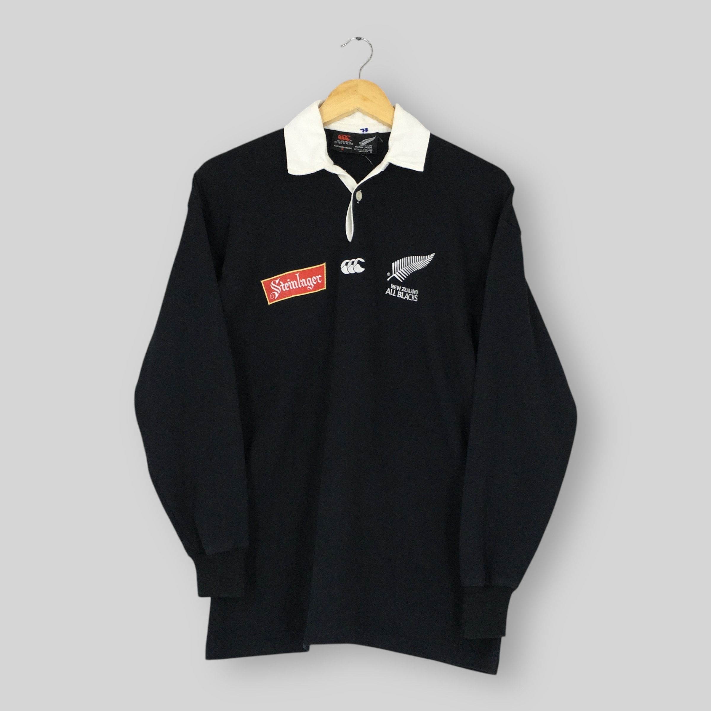 ニュージーランド オールブラックス Steinlager ラガーシャツ S 2025年