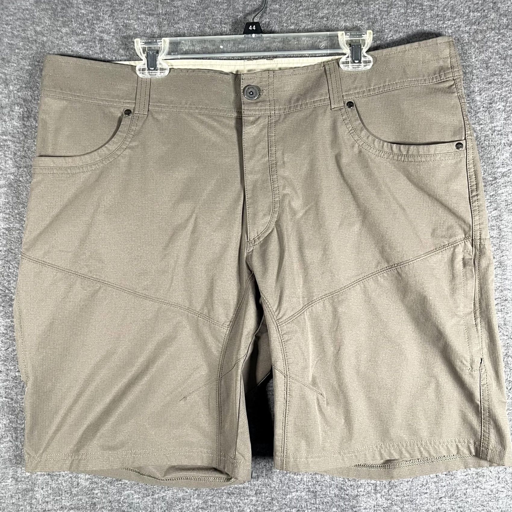 Vintage Kuhl Silencr Kargo Shorts Mens 42 Brown Stretch Softshell Hiking Cargo Outdoor Regular (Short) Mens 42 Brown Solid Outdoor Pocketed Size US 42 / EU 58 - 2 Thumbnail
