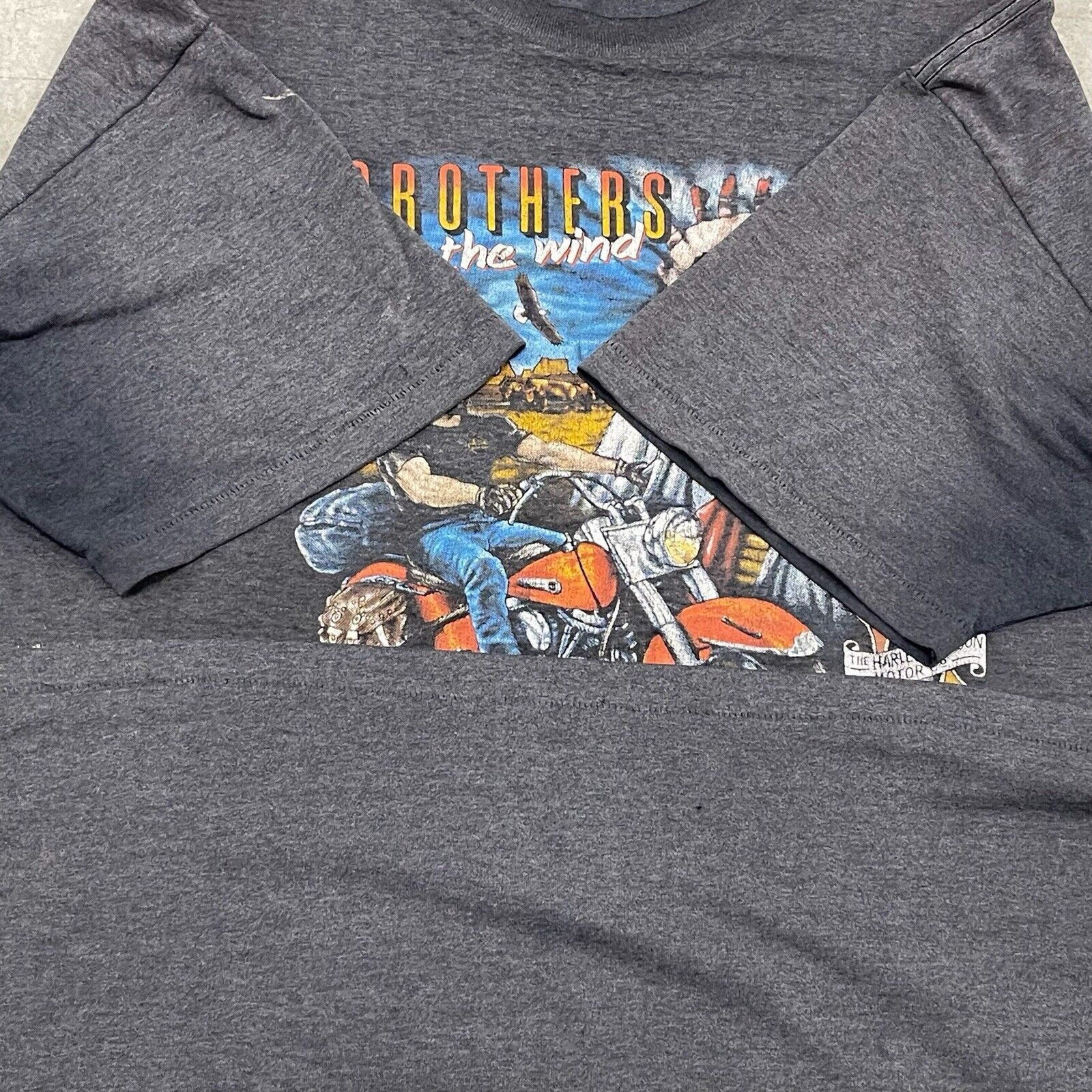 Harley Davidson × Vintage Vintage 3D EMBLEM Harley Davidson Indian Biker T shirt 3XL Size US XXL / EU 58 / 5 - 5 Thumbnail