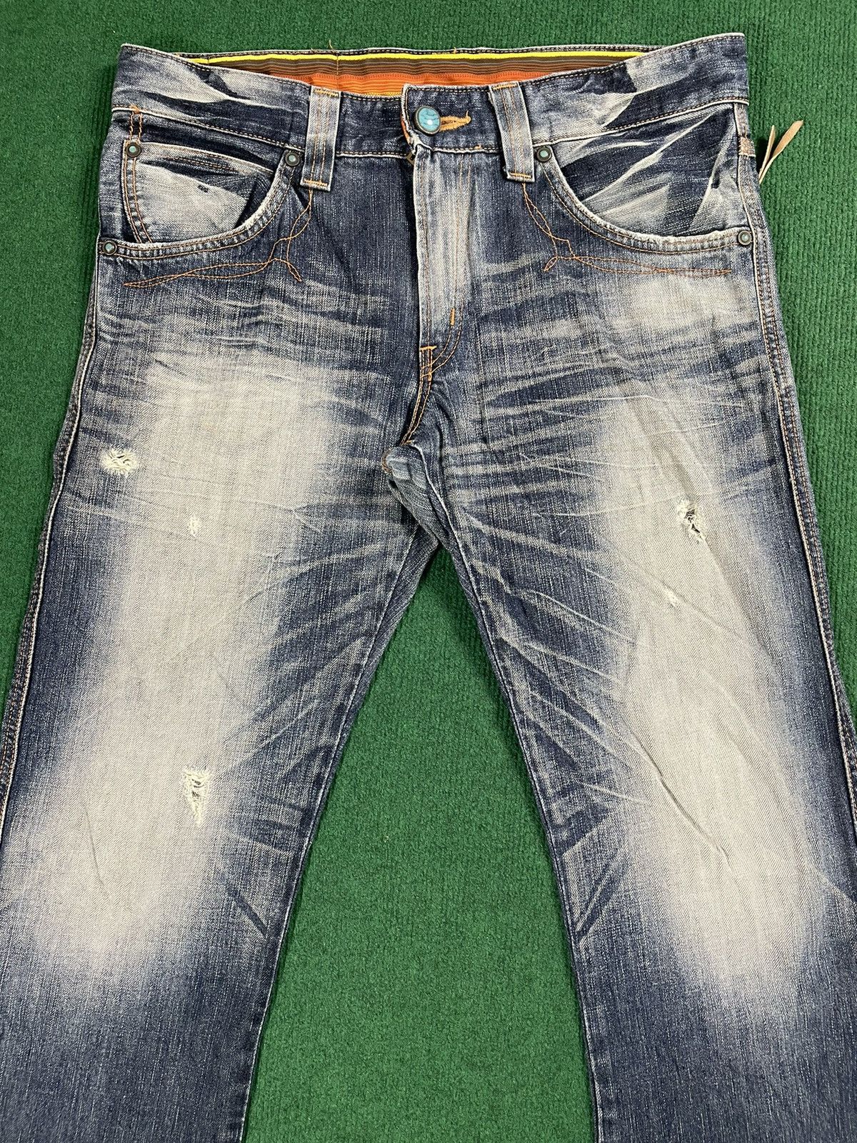 Edwin Vintage Edwin Distressed Jeans Flair Cut Size US 34 / EU 50 - 3 Thumbnail