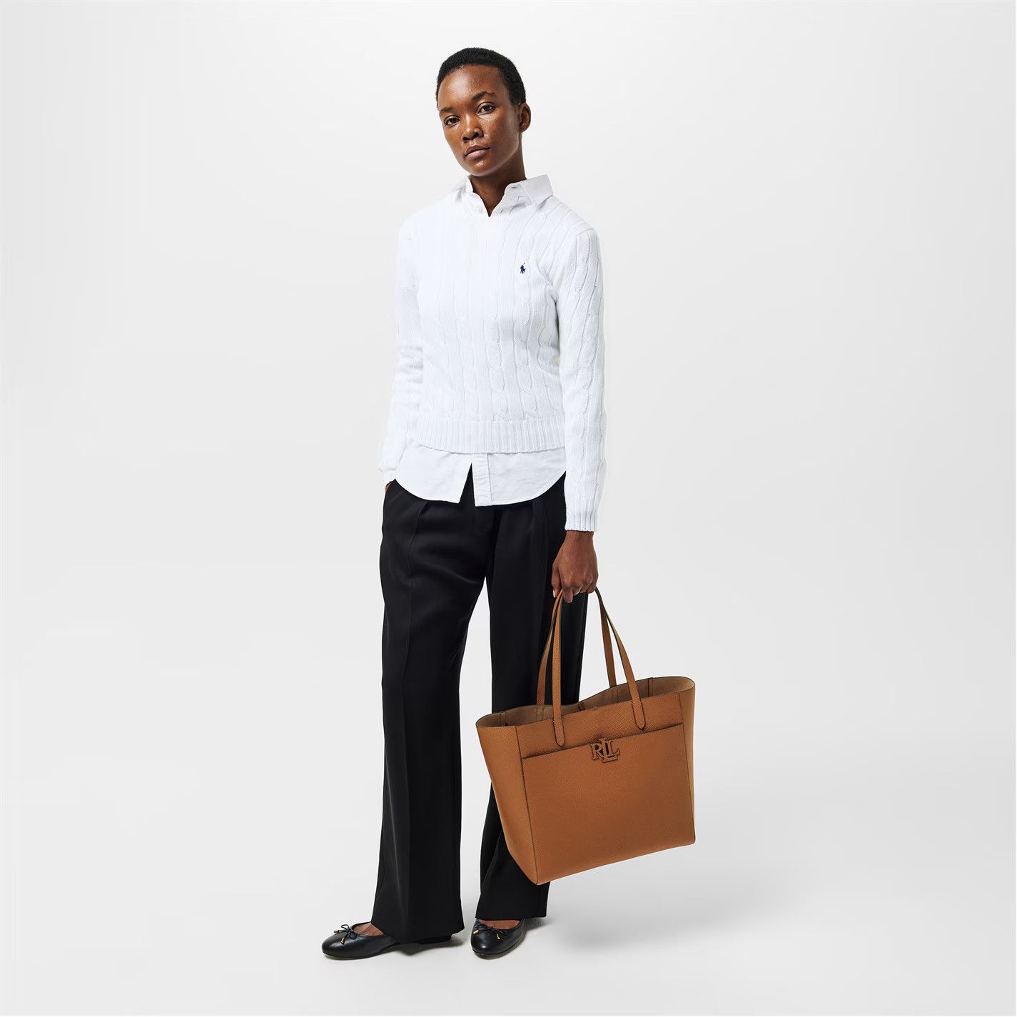 Lauren Ralph Lauren o1g2r1mq0825 Size: OS / Cameryn Tote Bag in Tan Size ONE SIZE - 6 Thumbnail