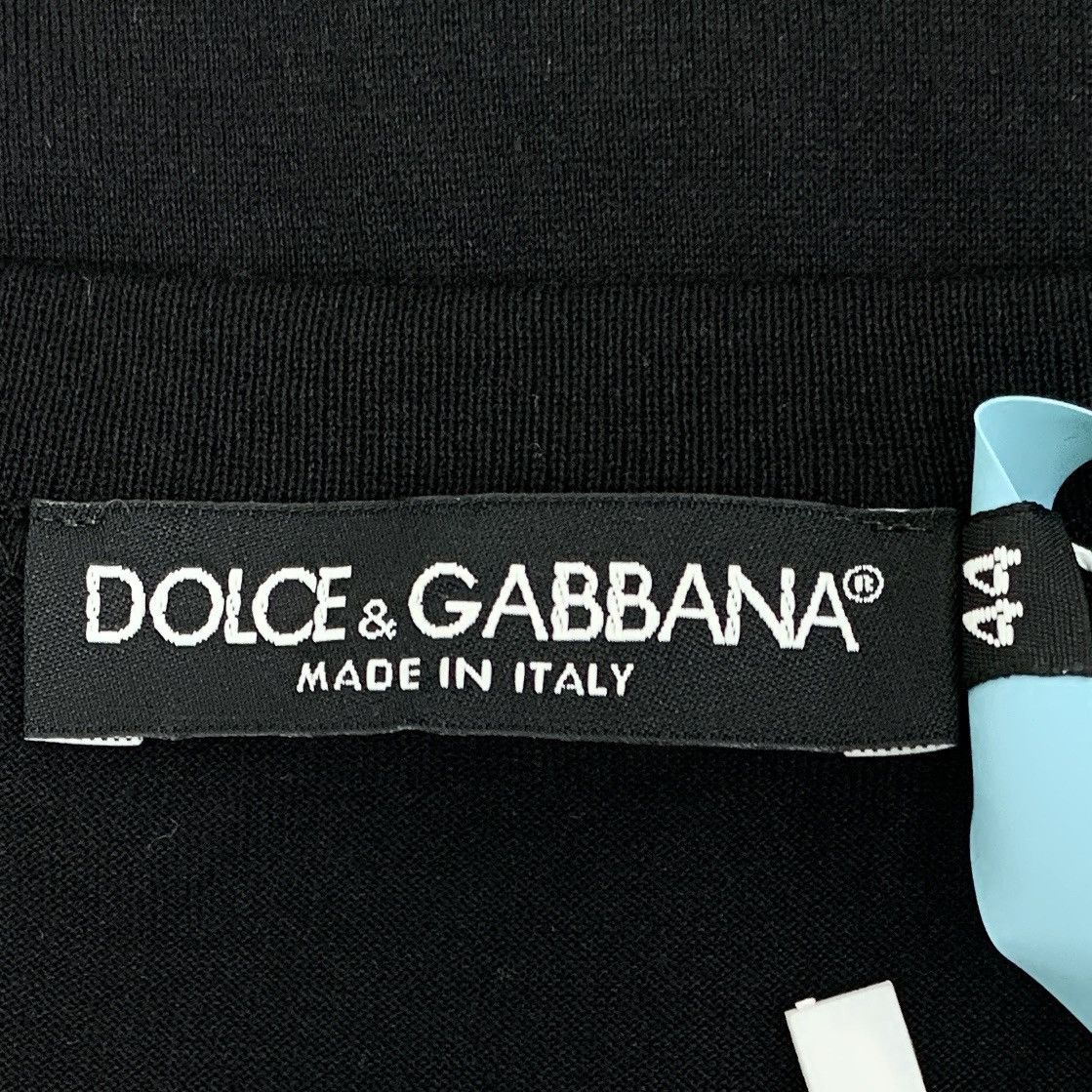Dolce & Gabbana Dolce & Gabbana Floral Trim Short Sleeve T-Shirt K26WX Size US XS / EU 42 / 0 - 5 Thumbnail