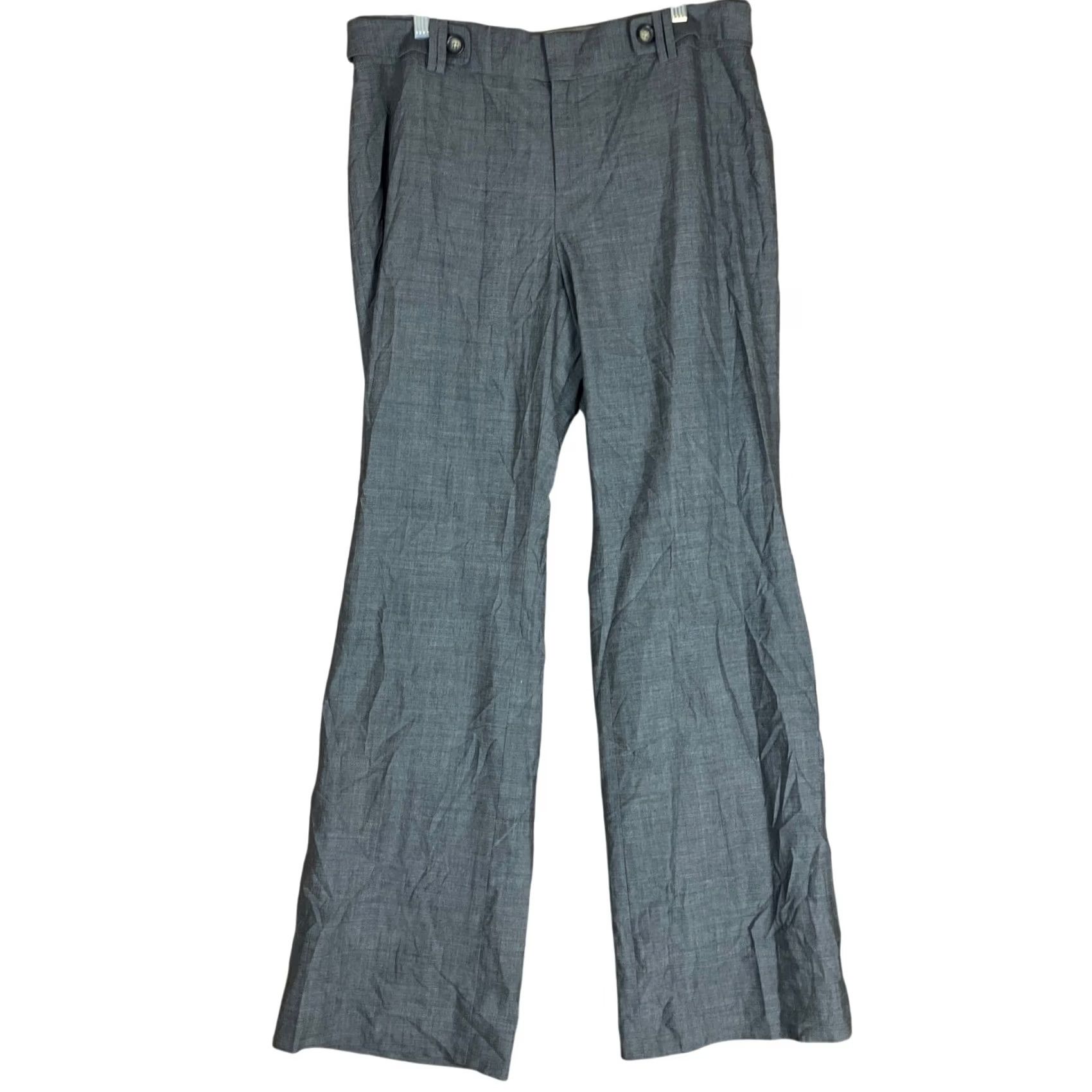 Banana Republic Banana Republic Womens Pants Gray Jackson Fit Wool Blend Lined Stretch 12 Shirt Size 24" / US 00 / IT 34 - 2 Thumbnail