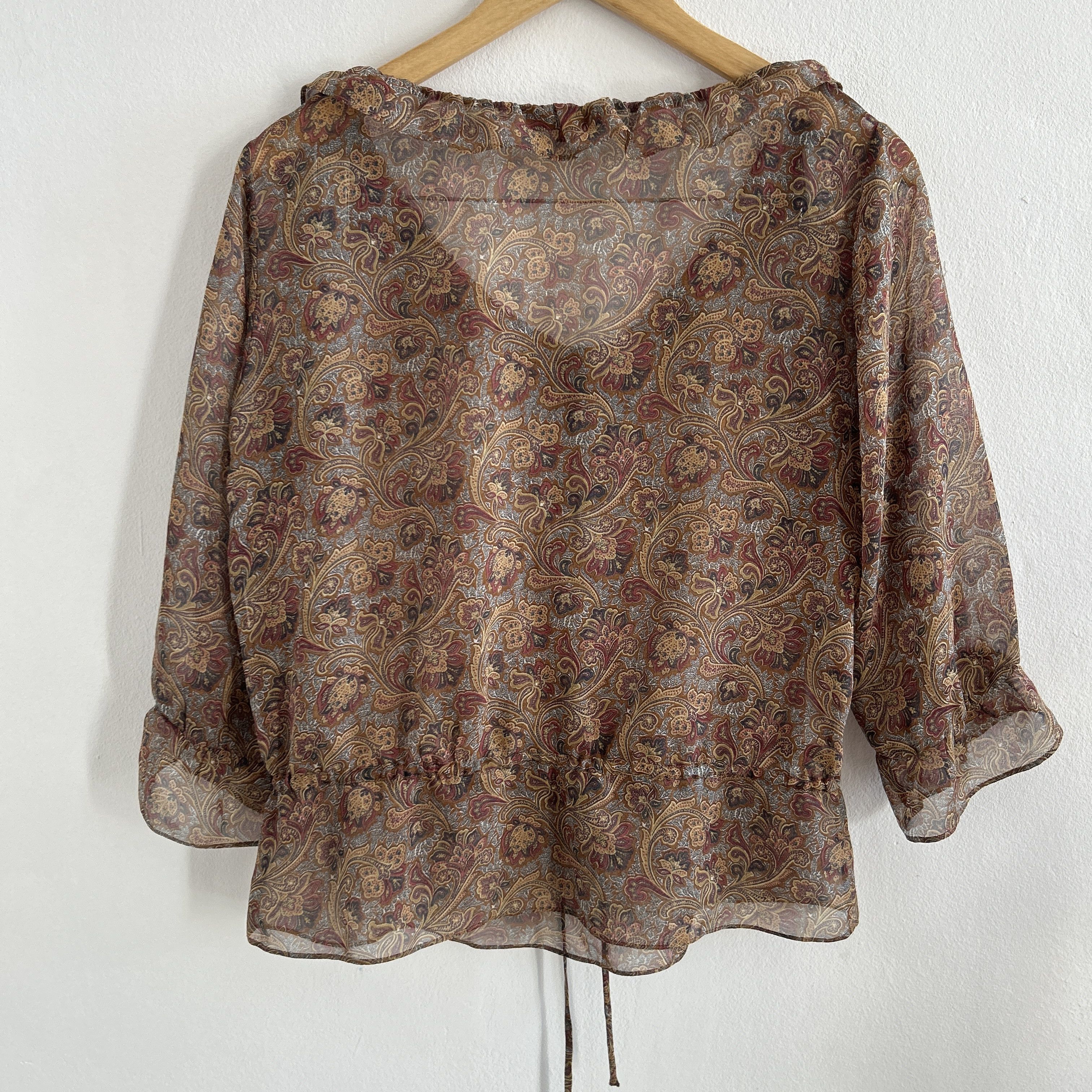 Vintage Vintage 70s Paisley Blouse Size S / US 4 / IT 40 - 9 Thumbnail