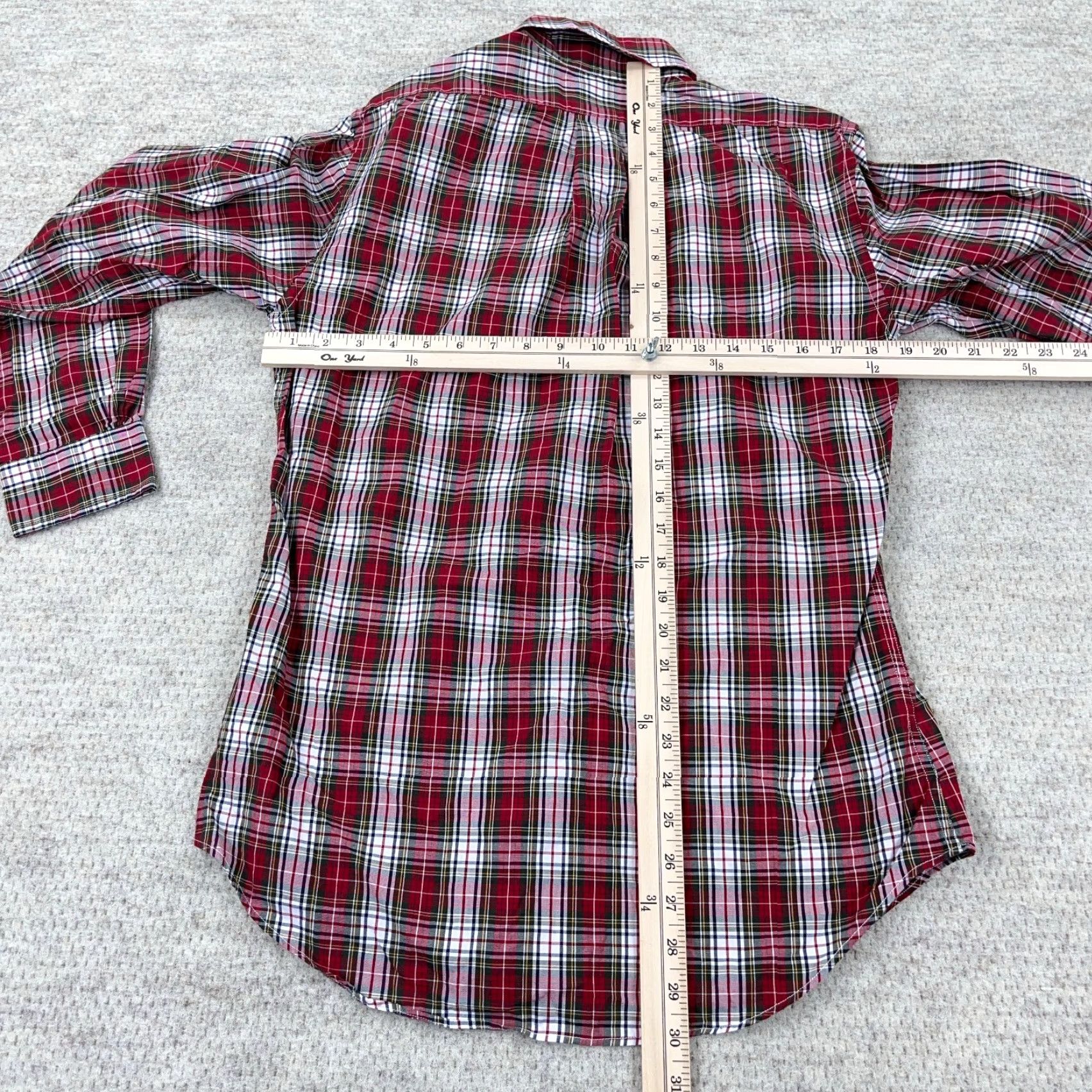 Brooks Brothers Brooks Brothers Shirt Adult Small Red Plaid Button-Up Oxford Cloth Mens Size 36R - 7 Thumbnail
