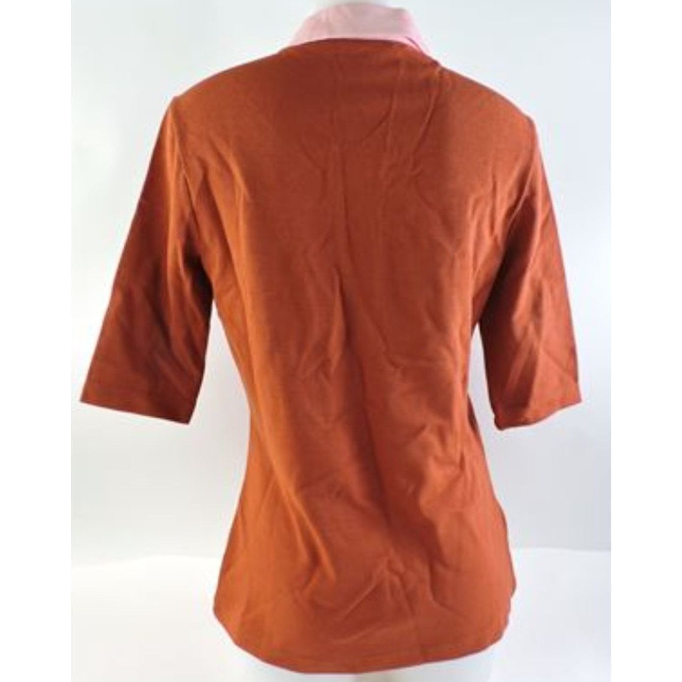 Lacoste Lacoste Women's Slim Fit Cotton Polo Shirt Brick Red Pink 0 Size XS / US 0-2 / IT 36-38 - 3 Thumbnail