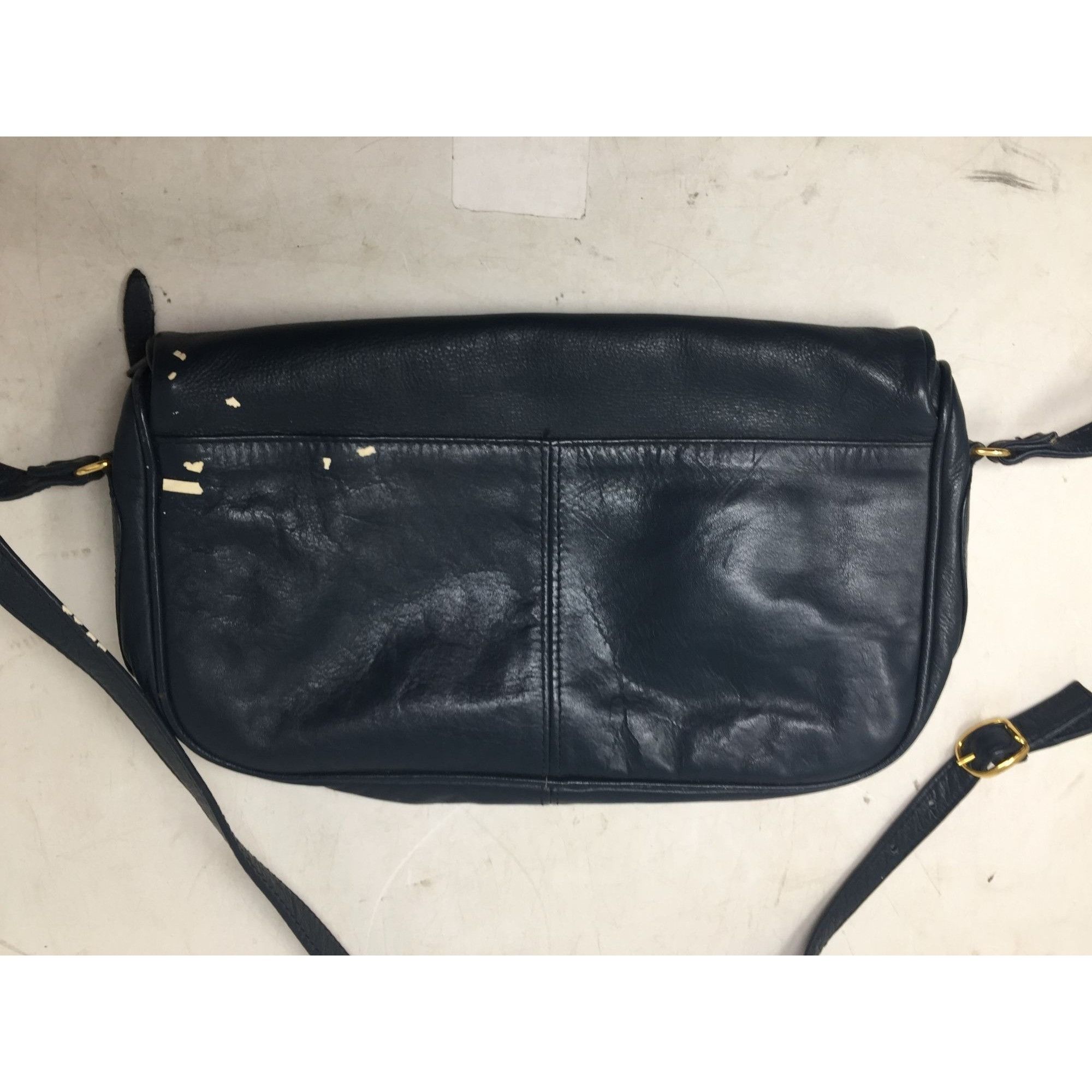 Other SABRINA Women's Navy Blue Leather Purse with Long adjustable Size ONE SIZE - 5 Thumbnail