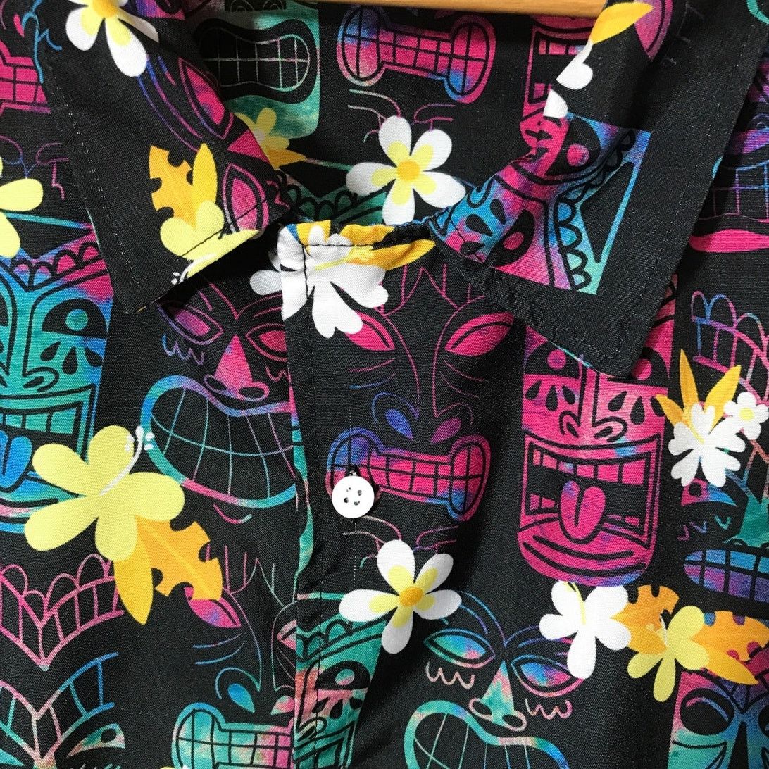 Other Amscan Tiki Totems Hawaiian Collared Shirt L/XL Size US L / EU 52-54 / 3 - 6 Thumbnail