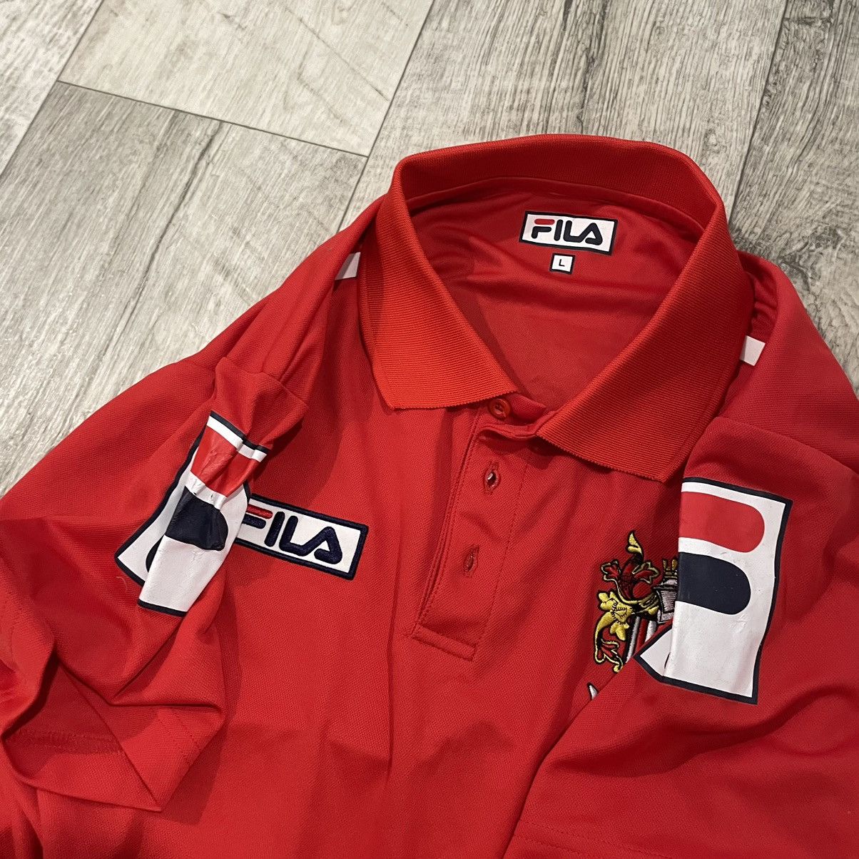 Fila × Vintage Retro fila stevenage borough red tee shirt bloke Size US L / EU 52-54 / 3 - 3 Thumbnail