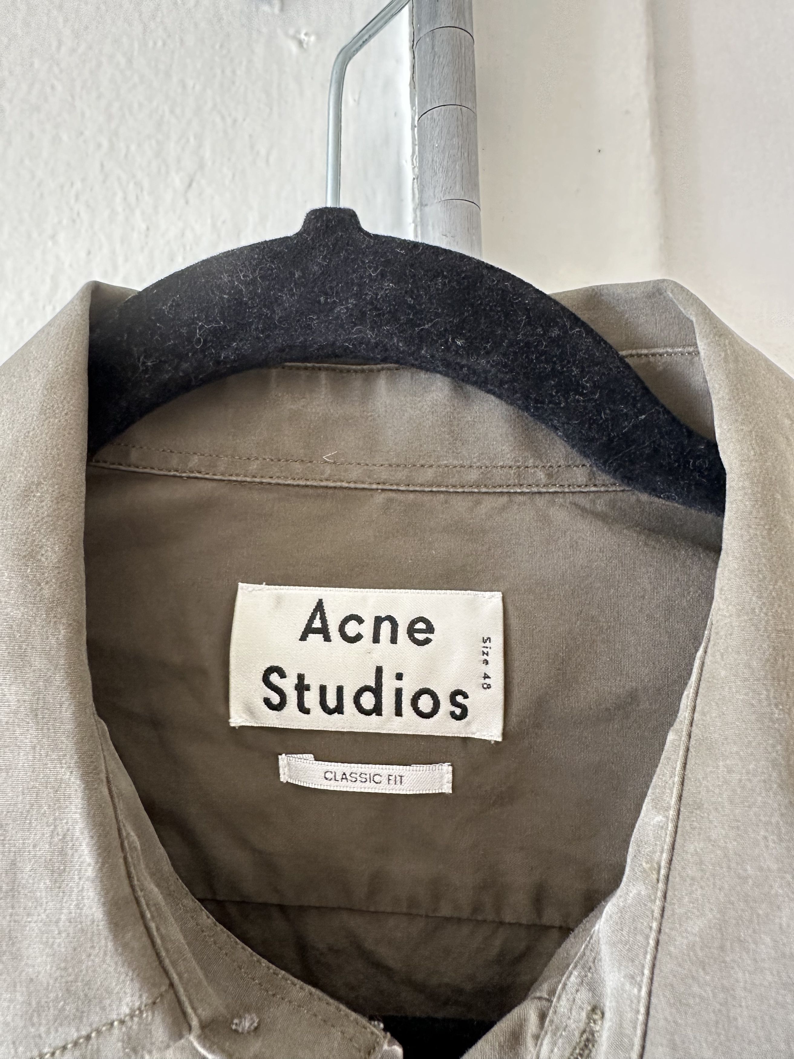Acne Studios Acne Studios Face Logo Button Up Shirt Size US M / EU 48-50 / 2 - 3 Thumbnail
