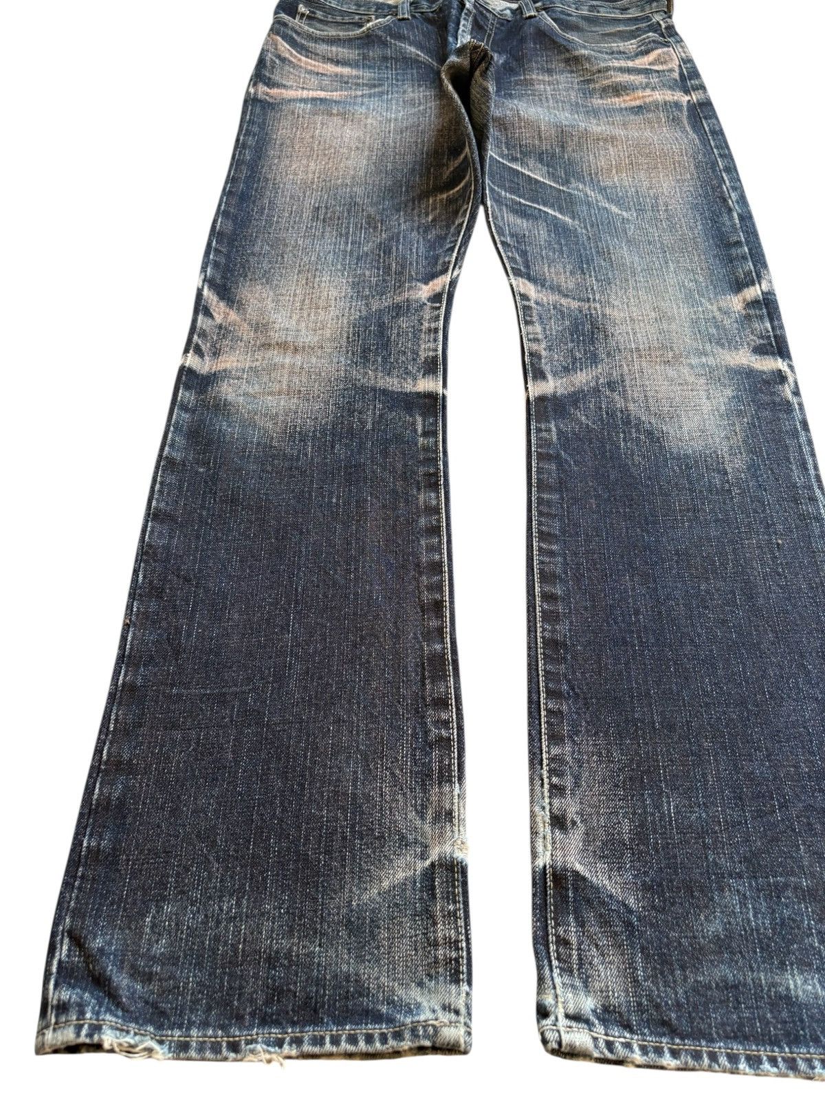 Takeo Kikuchi Vintage Takeo Kikuchi Rusty Mud Wash Distressed Bootcut Jean Size US 35 - 6 Thumbnail