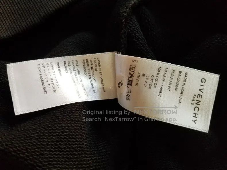 Givenchy Givenchy Black Printed Sweatshirt (Size S, Chest 110CM) Size US S / EU 44-46 / 1 - 7 Thumbnail