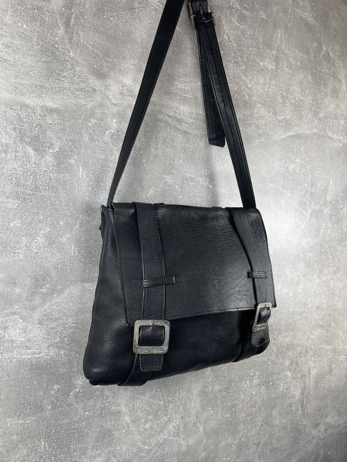 Other Artigianino Artisanal Italian Leather Messenger Shoulder Bag Size ONE SIZE - 3 Thumbnail