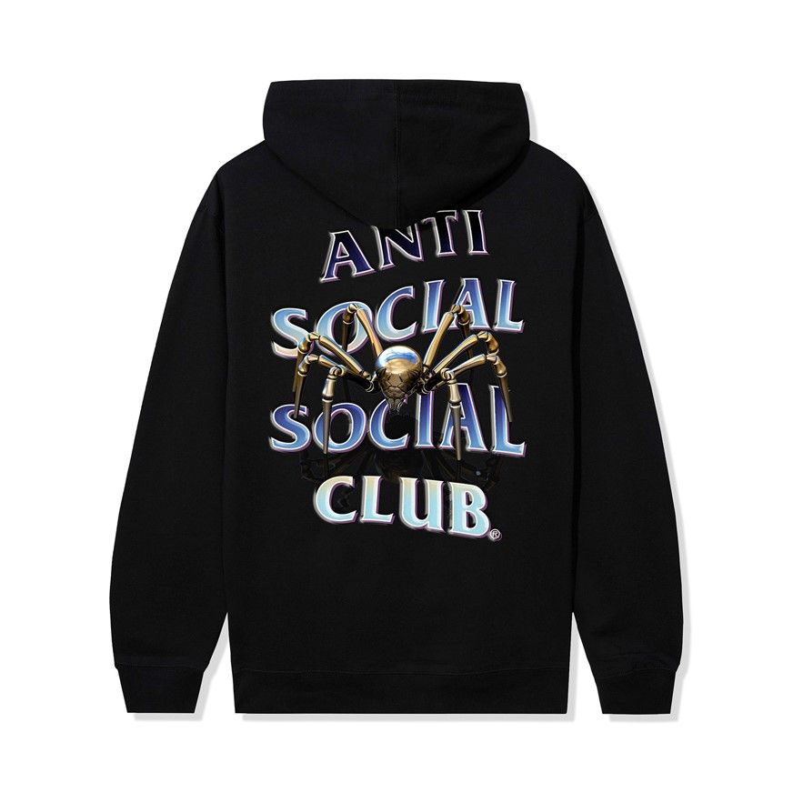 Anti Social Social Club Pink Flame Hoodie fashion