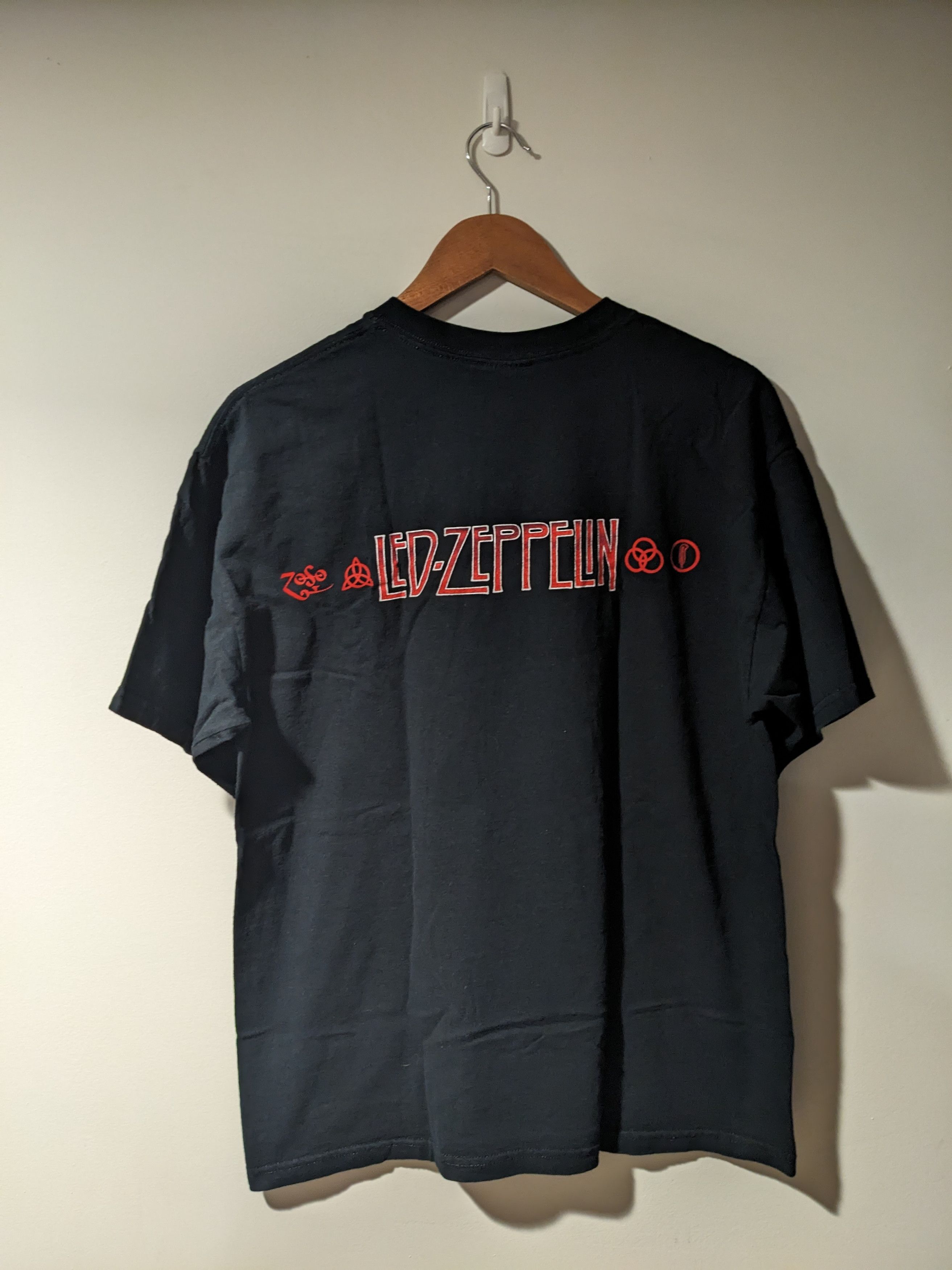 Band Tees × Led Zeppelin × Vintage Vintage Led Zeppelin Icarus Logo Band Tour Large T-Shirt Size US L / EU 52-54 / 3 - 4 Thumbnail