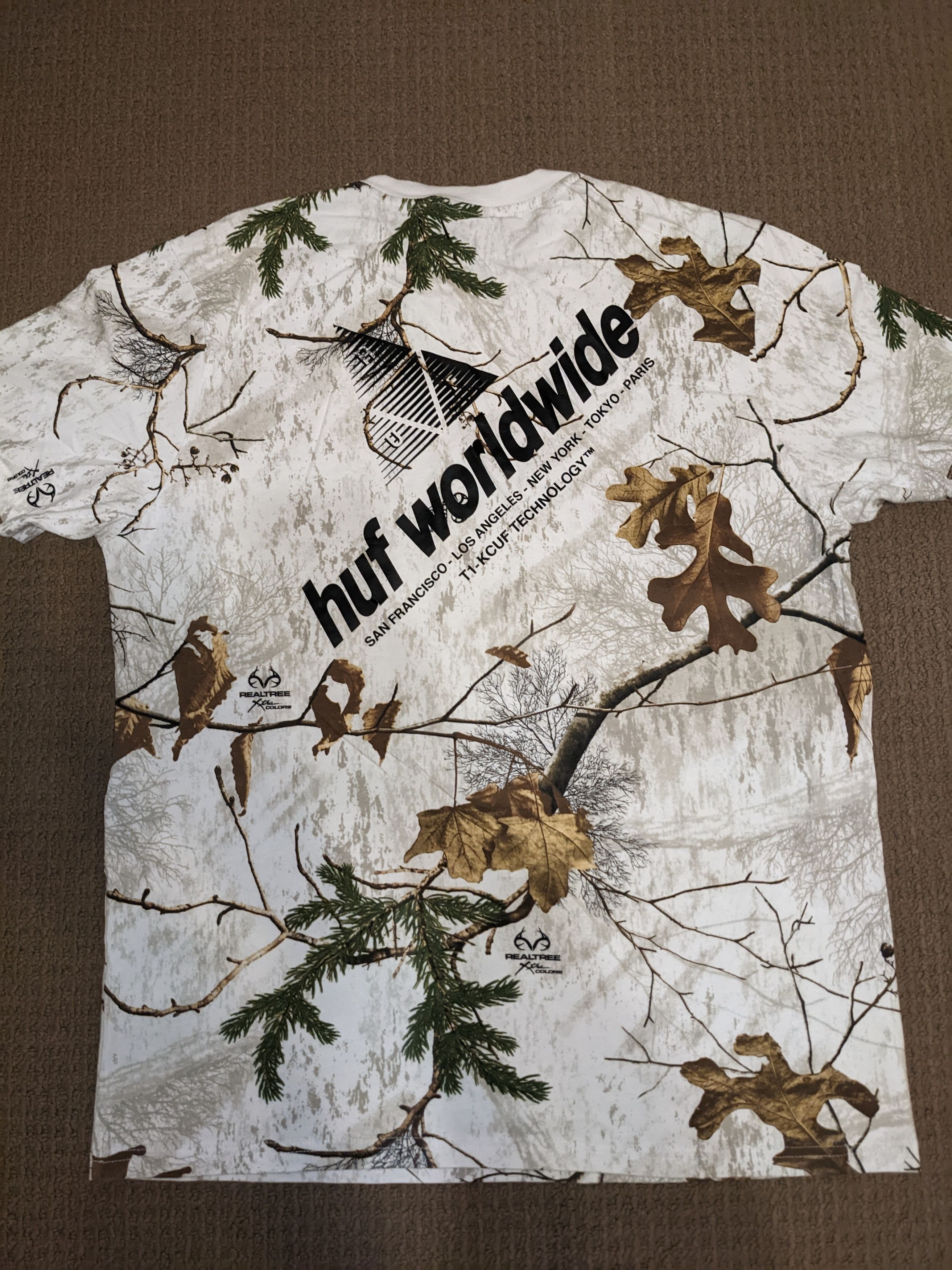 Huf HUF White plants T shirt Size US L / EU 52-54 / 3 - 4 Thumbnail