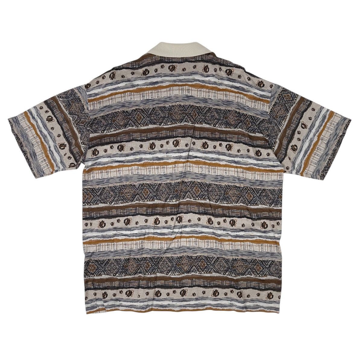 St. Croix St Croix Vintage Polo Men Size XL Brown Geometric Pattern Size US XL / EU 56 / 4 - 3 Thumbnail