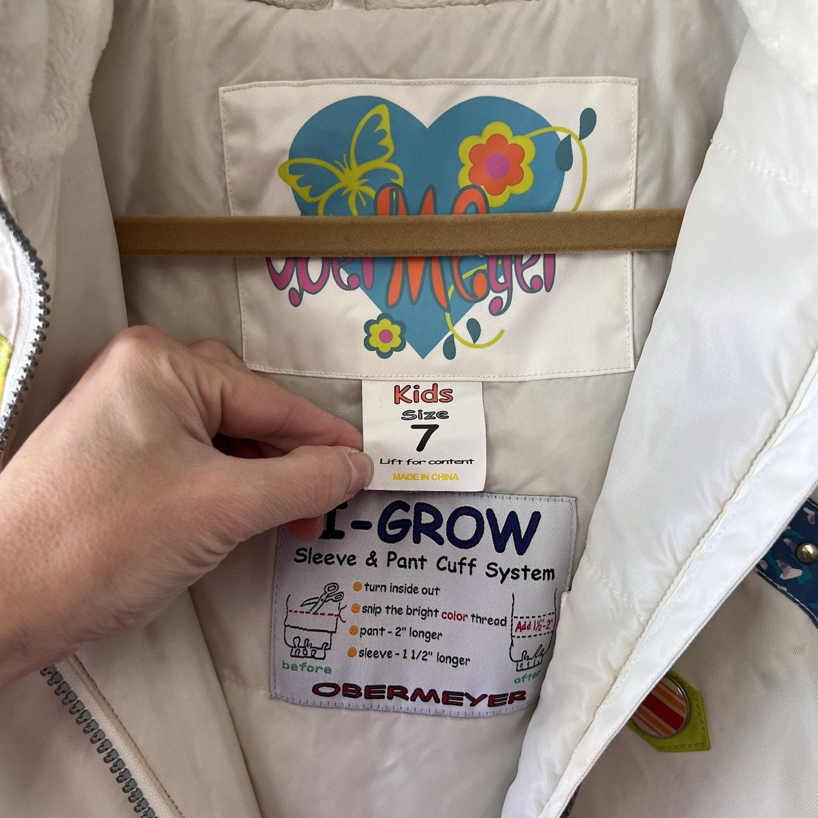 Obermeyer OBERMEYER Quinn Ski Snowsuit One Piece Girls (7) Size M / US 6-8 / IT 42-44 - 6 Thumbnail
