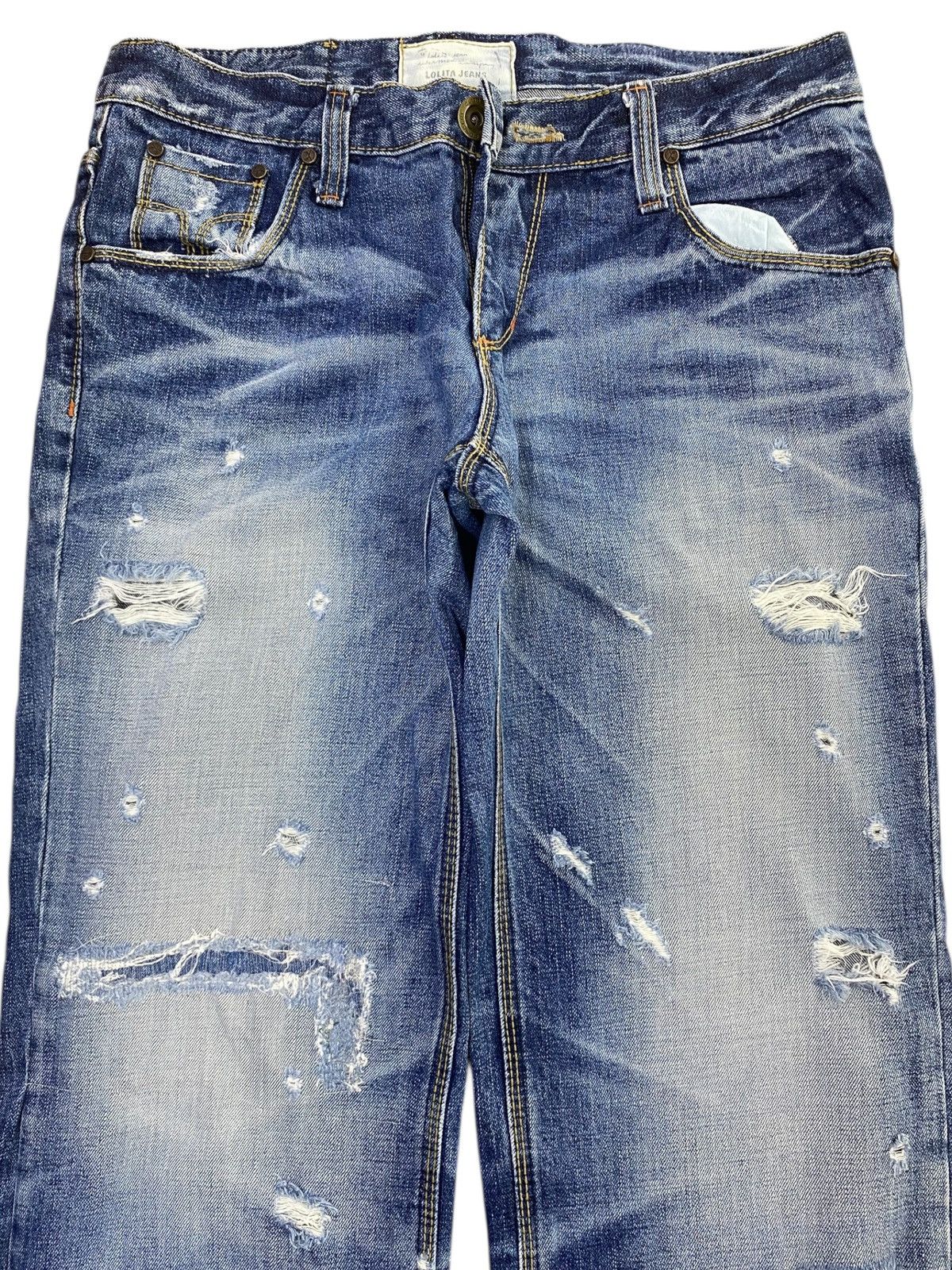 Japanese Brand Japanese Brand Faded Wash Style Ripped Jeans Size US 32 / EU 48 - 2 Thumbnail