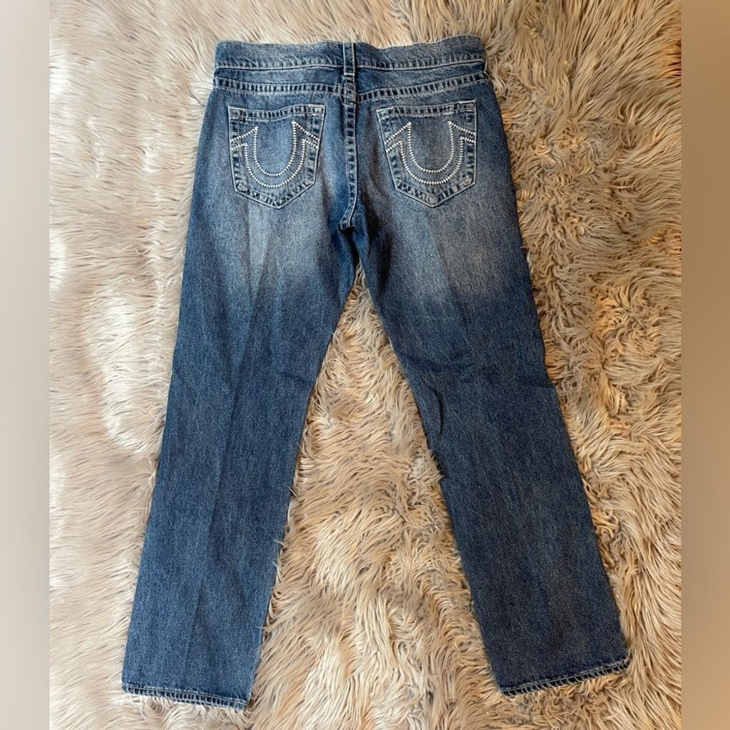 True Religion True Religion Blue Straight Leg Jeans Classic Denim Style Size US 36 / EU 52 - 1 Thumbnail