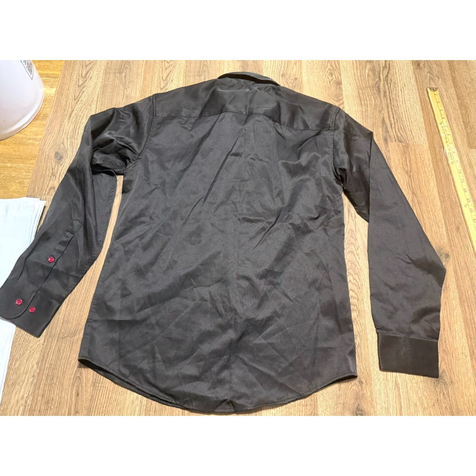 Vintage Flex Shirt Men's Small Black Short/Long Sleeve Button-Up Front Pocket Shirt Size US S / EU 44-46 / 1 - 2 Thumbnail
