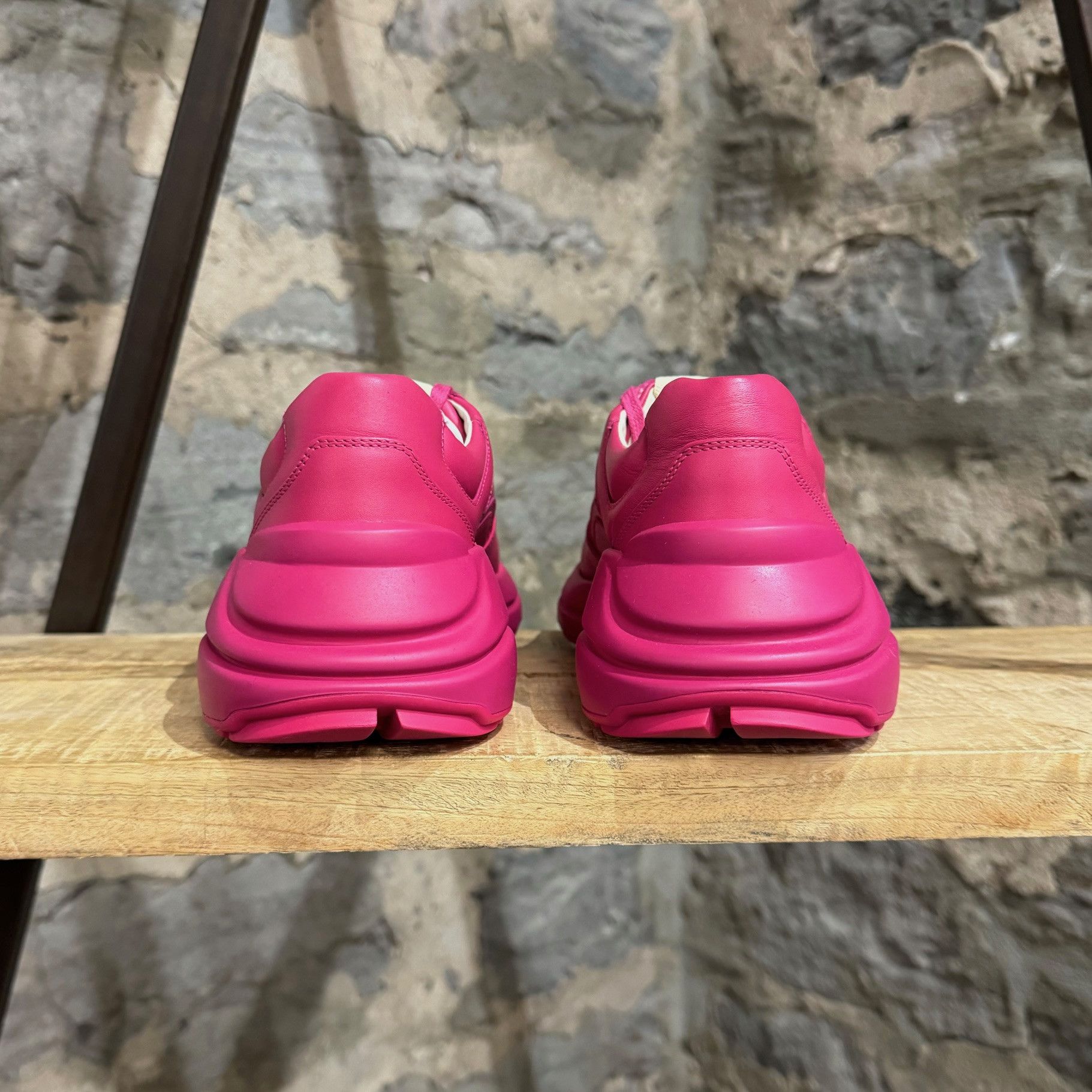 Gucci Gucci Box Pink Logo Rhyton Chunky Sneakers Size US 8 / IT 38 - 4 Thumbnail