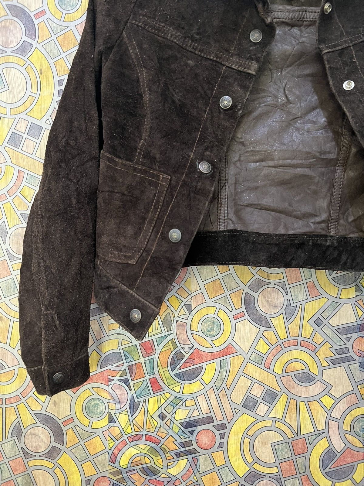 Japanese Brand × Levi's Levis Leather Jacket Size XS / US 0-2 / IT 36-38 - 12 Thumbnail