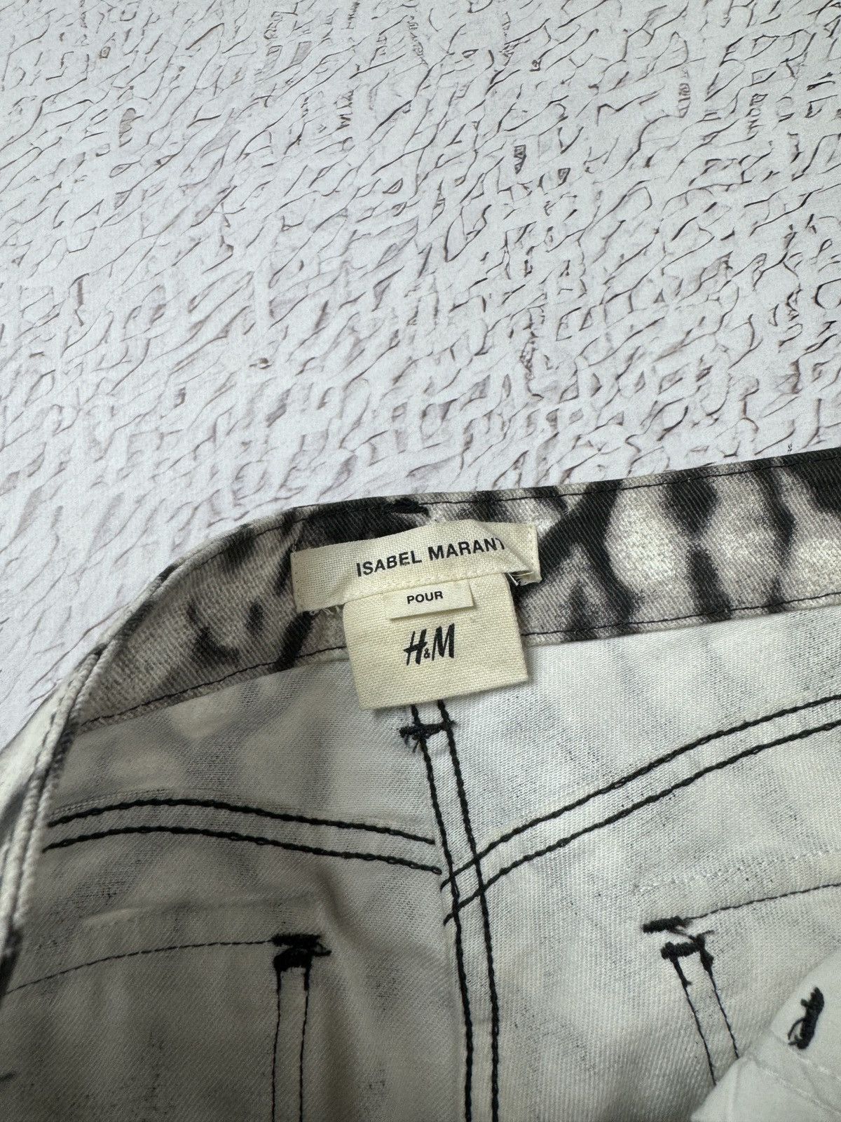 H&M Isabel Marant Pour H&M Jeans Biker Moto Pants Skinny Size 30" / US 8 / IT 44 - 10 Thumbnail