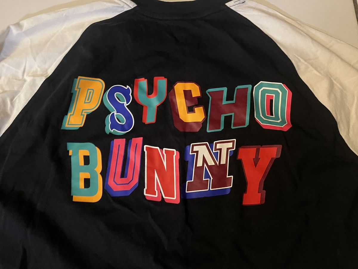 Psycho Bunny Psycho Bunny Men's Black White Crew Neck Raglan T Shirt 4 Size US S / EU 44-46 / 1 - 7 Thumbnail