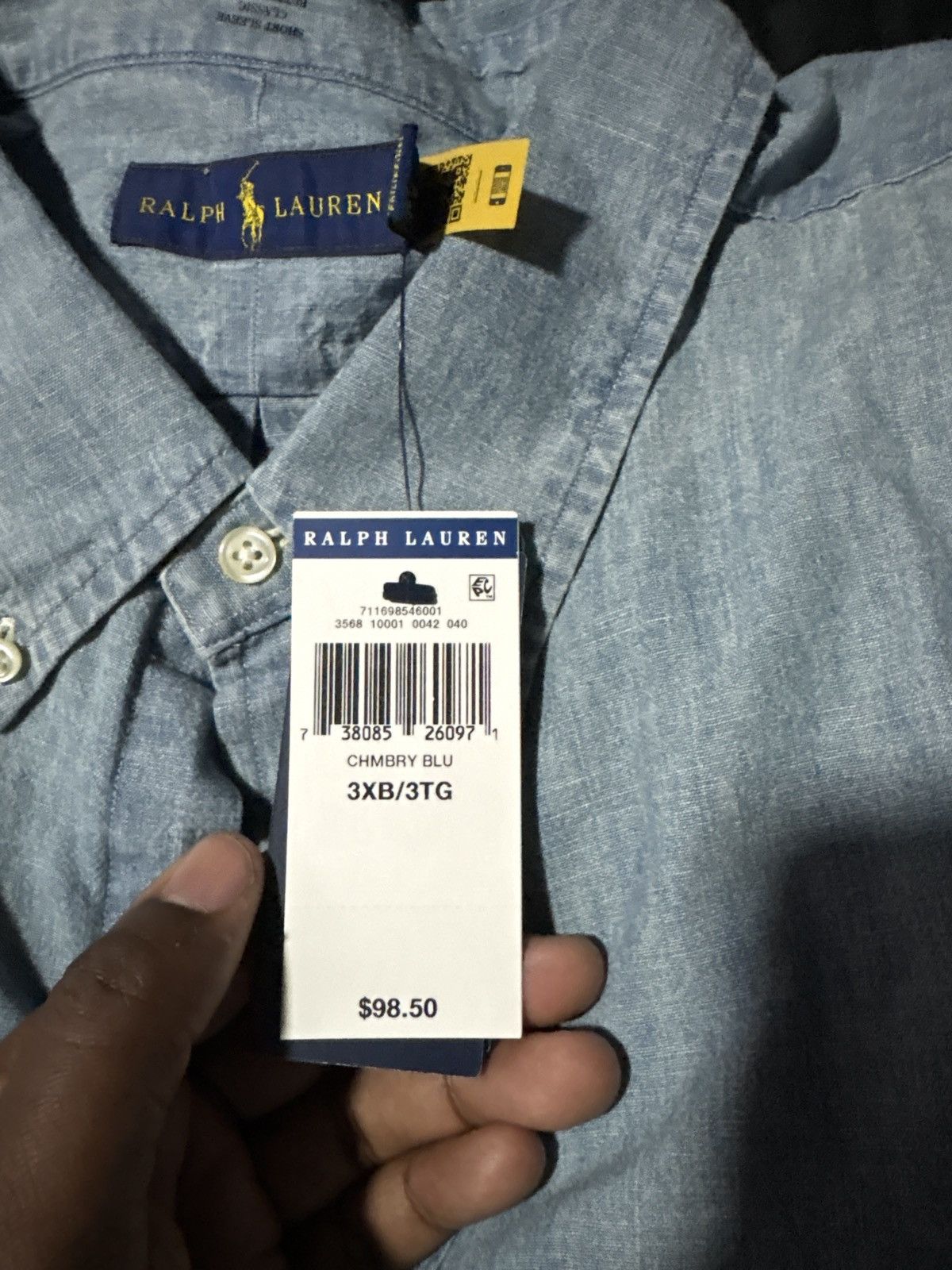 Polo Ralph Lauren Vintage denim short sleeve Polo Size US XXL / EU 58 / 5 - 4 Thumbnail