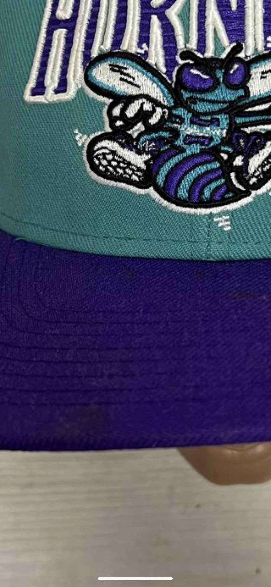 Mitchell & Ness × Vintage Vintage Charlotte Hornets Hat Snapback Mitchell Ness Cap Size ONE SIZE - 2 Thumbnail