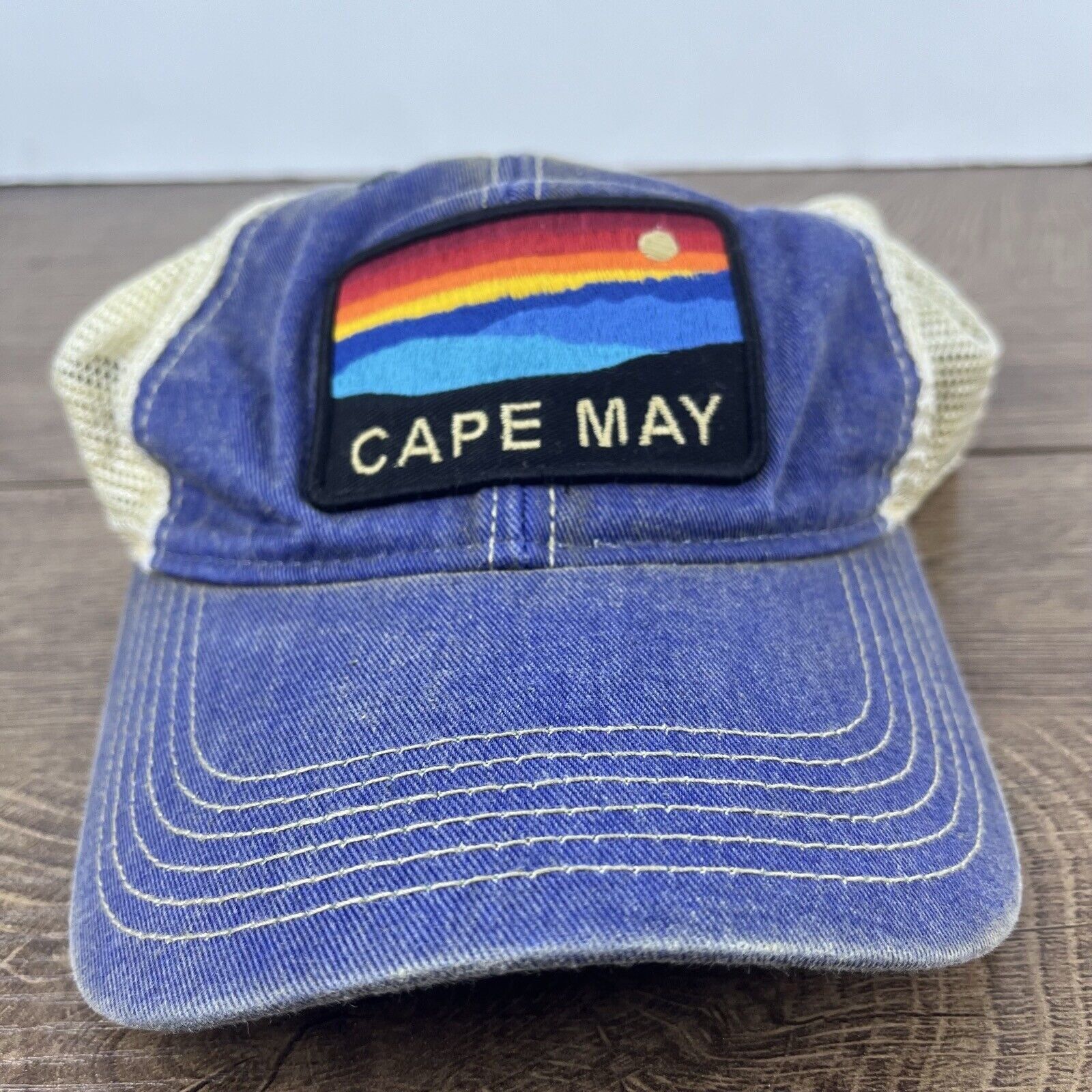 Other Cape May Hat New Jersey Snapback Hat Blue Adjustable Hat Blu Size ONE SIZE - 1 Thumbnail