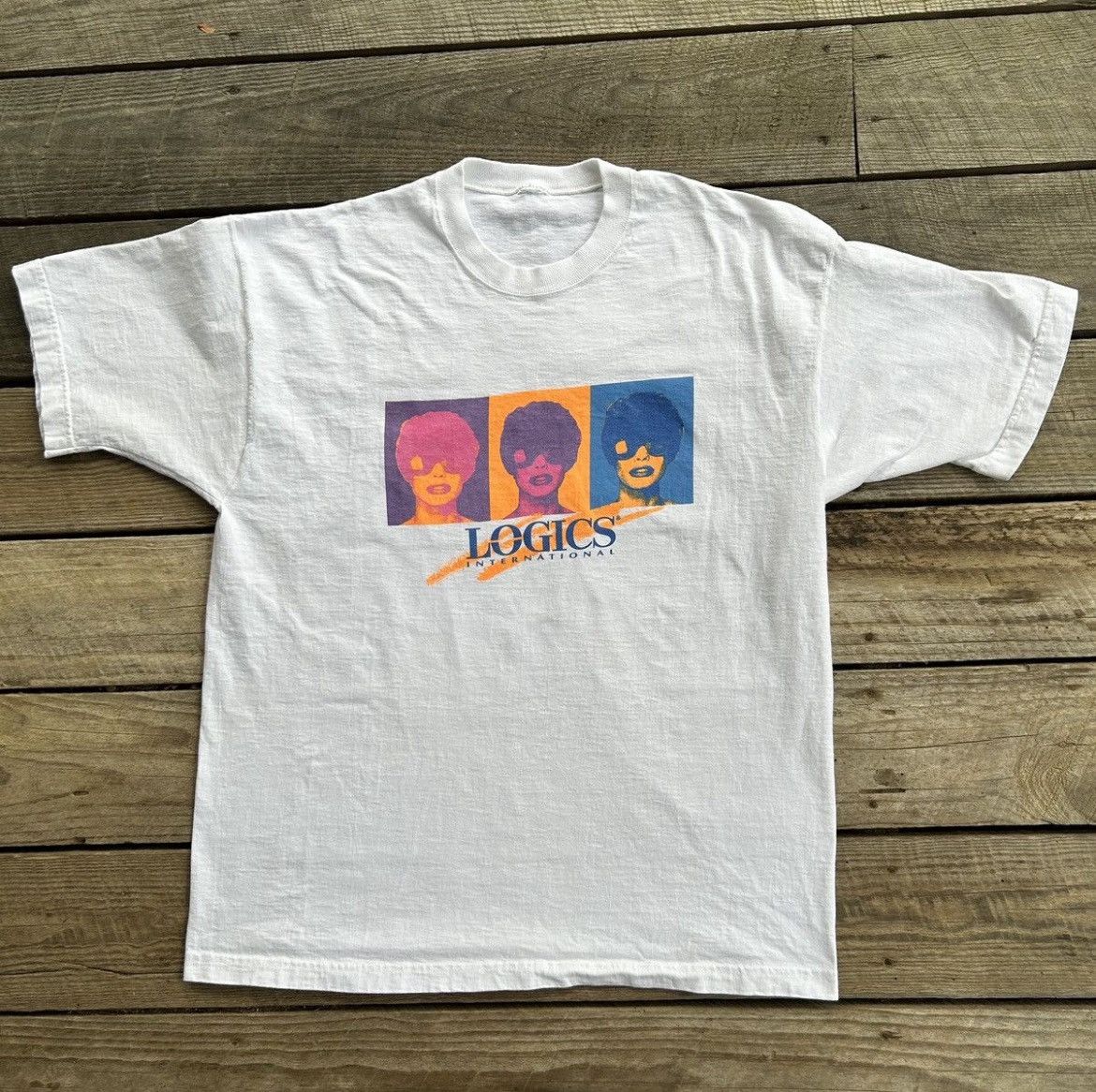 Vintage Vintage 90s Logics International Pop Art Warhol Style Shirt Size US XXL / EU 58 / 5 - 5 Thumbnail