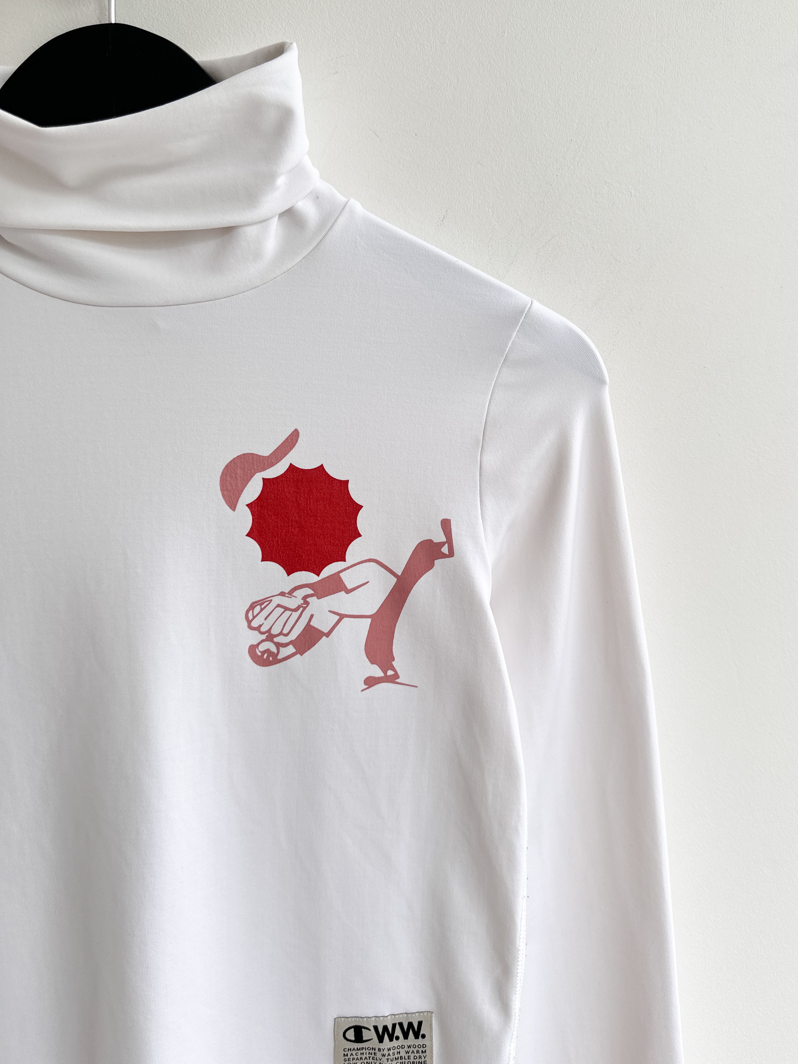Champion Champion x Wood Wood Turtleneck Longsleeve T Shirt Size S / US 4 / IT 40 - 6 Thumbnail