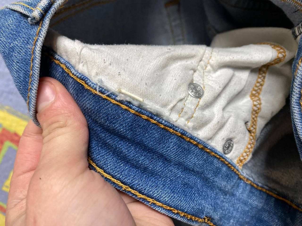 Jean × Levi's × Vintage Vintage Levis Jeans Distressed Denim Size US 38 / EU 54 - 12 Thumbnail