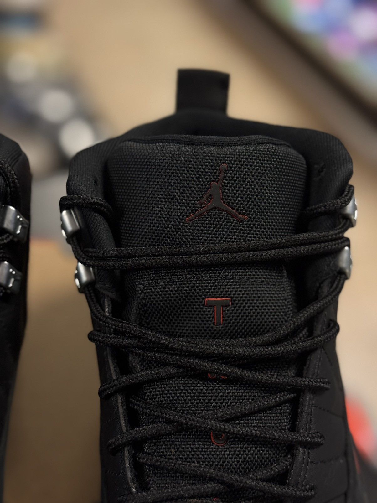 Jordan Brand × Nike Jordan 12 Utility Black Gray Size 10 Pre Owned 🧼 Size US 10 / EU 43 - 12 Thumbnail