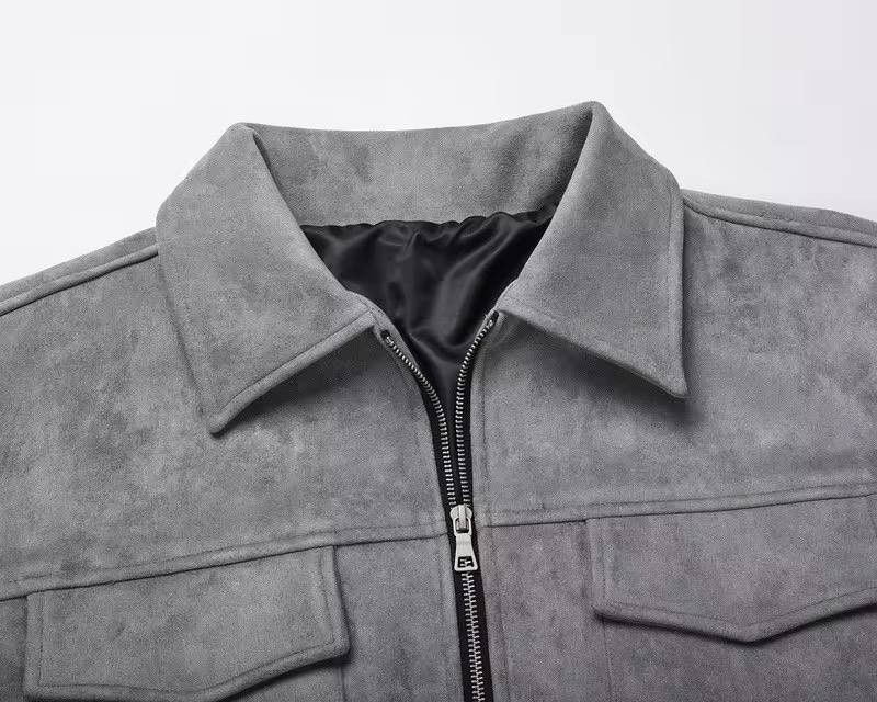 Japanese Brand × Vintage high quality suede jacket with zipper Size US XL / EU 56 / 4 - 8 Thumbnail