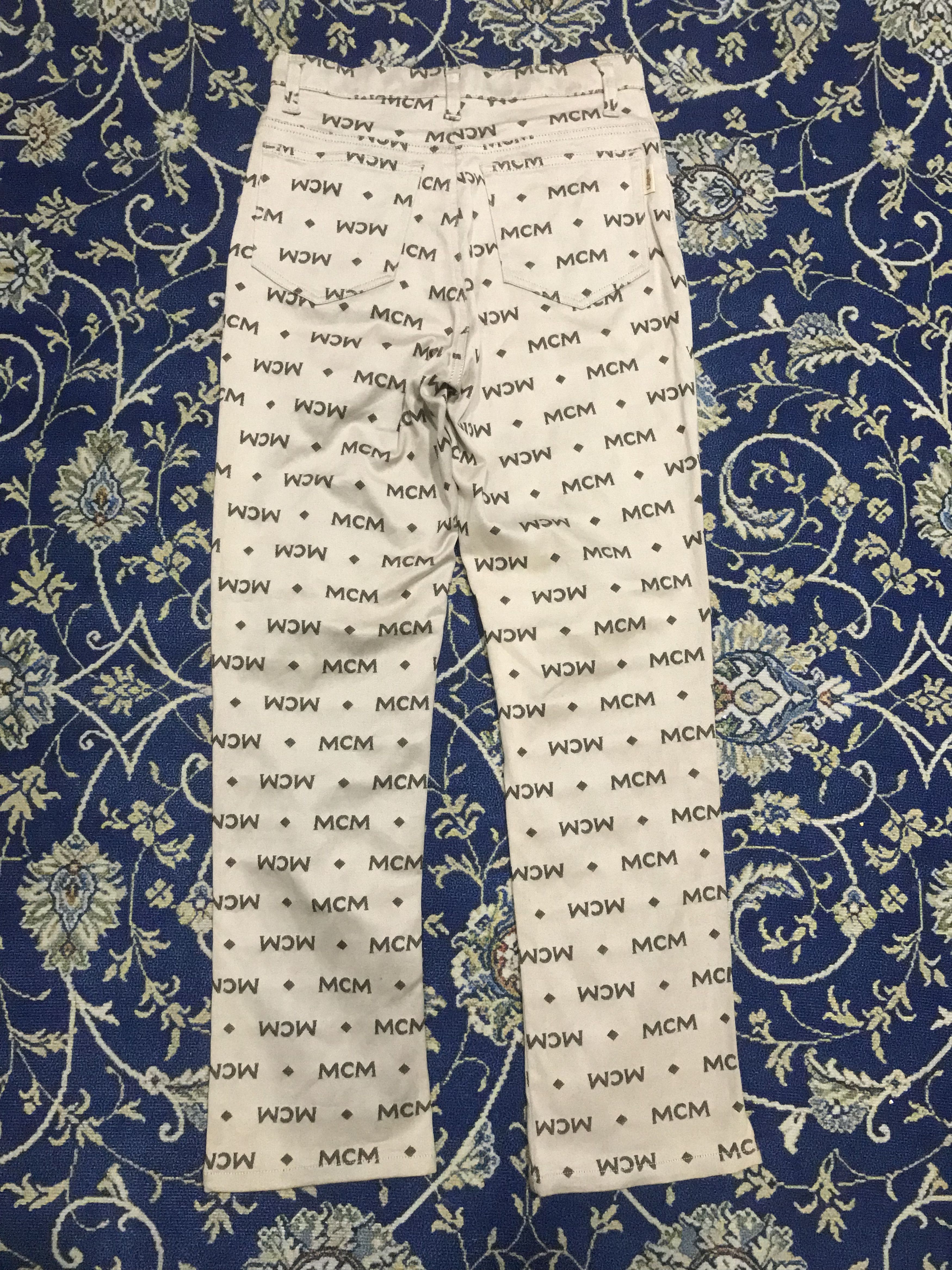 Designer × If Six Was Nine × MCM VINTAGE MCM LEGERE MONOGRAM PANTS Size US 26 / EU 42 - 3 Thumbnail