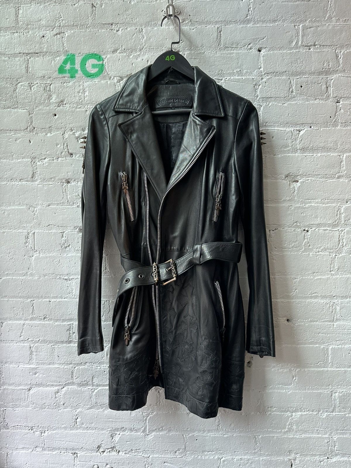 Chrome Hearts CHROME HEARTS 1-1 CUSTOM LEATHER JACKET Size M / US 6-8 / IT 42-44 - 1 Thumbnail