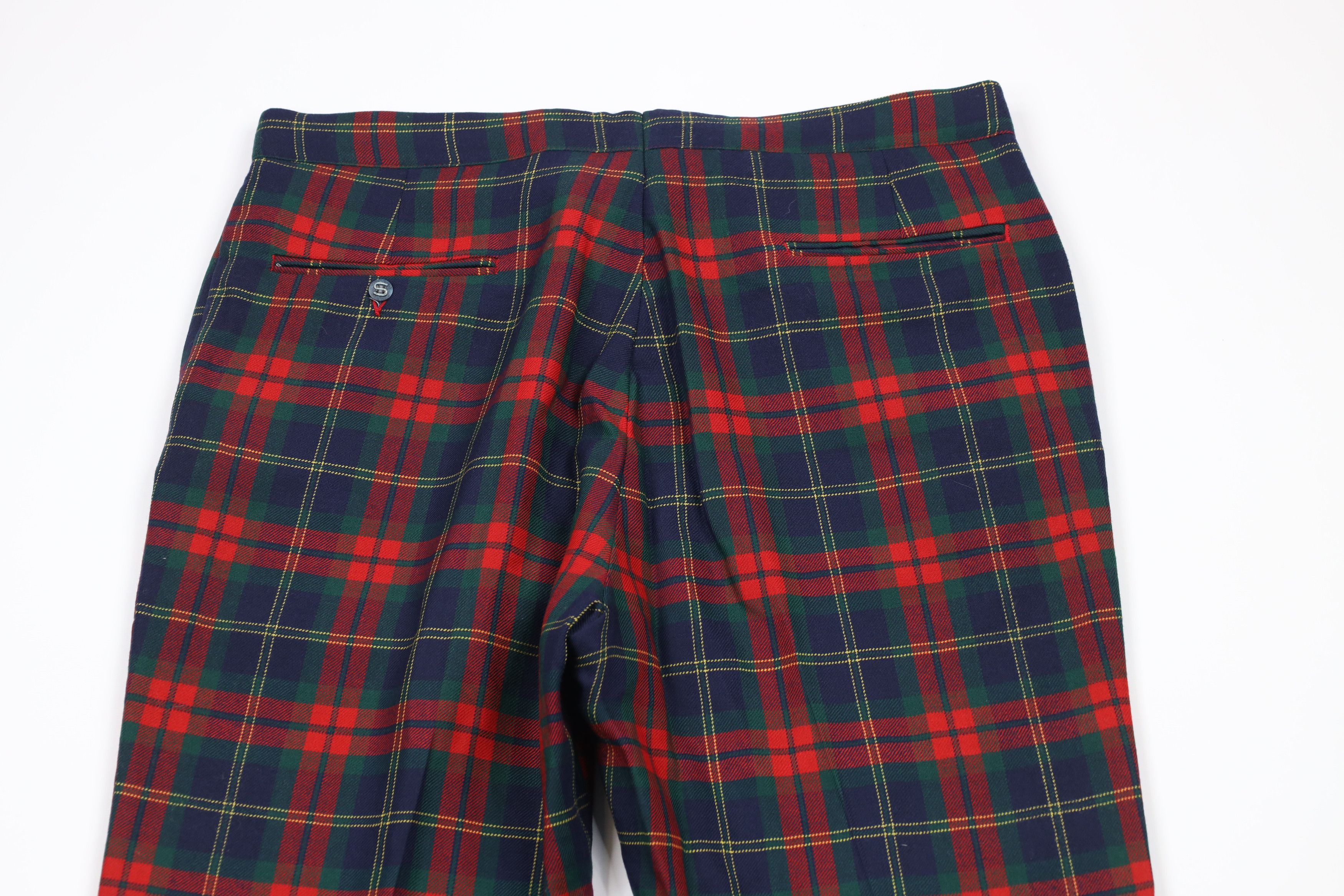 Vintage Vintage 60s 70s Streetwear Leg Bell Bottoms Pants Plaid USA Size US 36 / EU 52 - 9 Thumbnail
