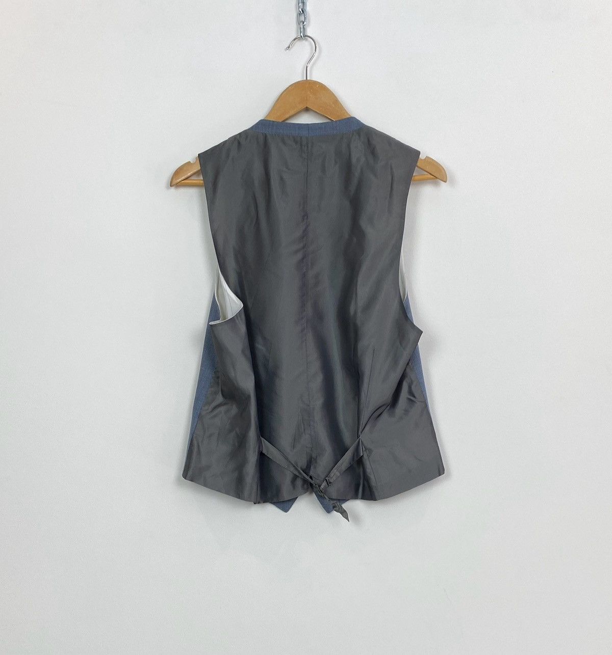 Yves Saint Laurent Yves Saint Laurent Suit Set Pants + Vest + Jacket Blue dress Size 50R - 14 Thumbnail