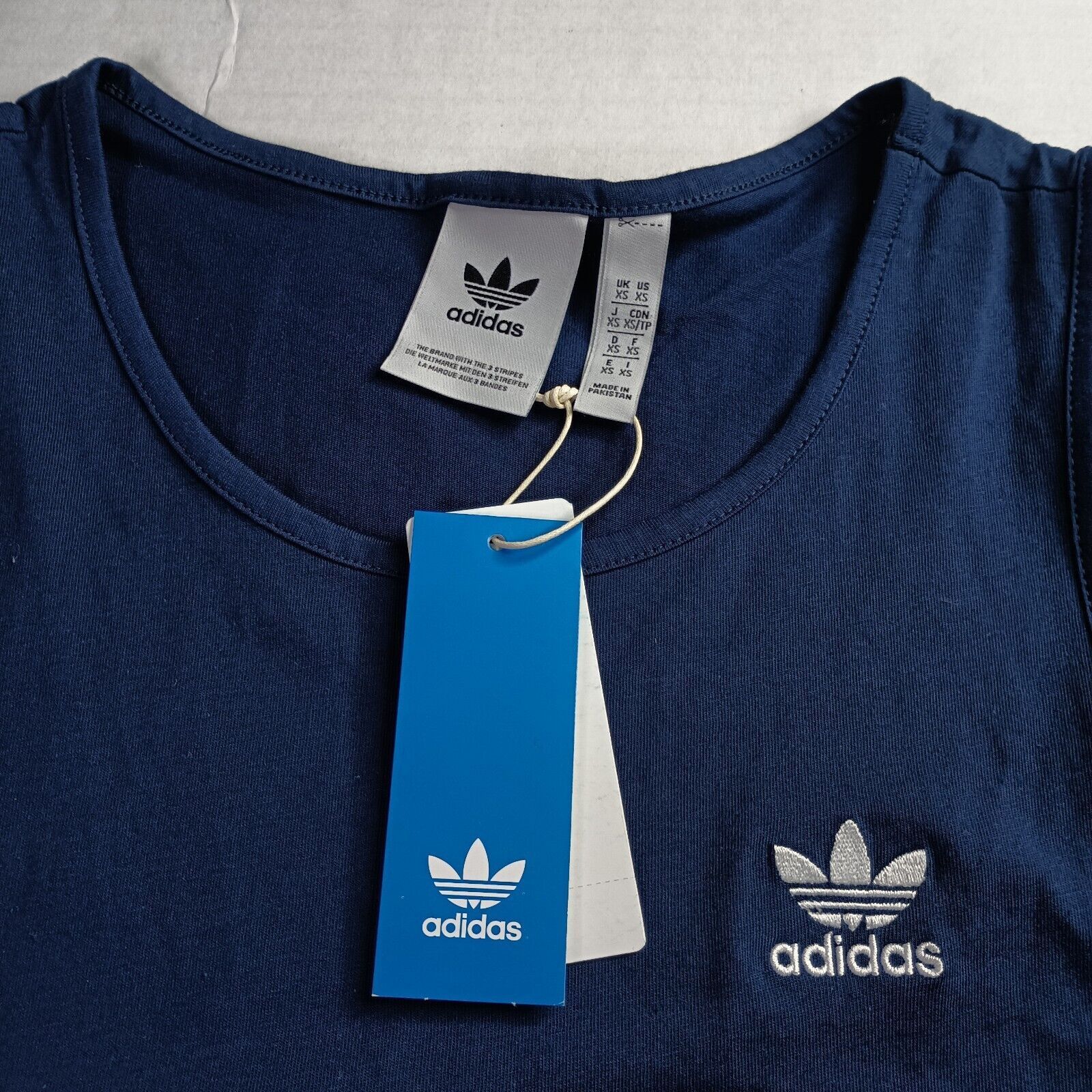 Adidas Adidas Trefoil Essentials Tank Top Blue Mens XS Shirt IM4394 Size US XS / EU 42 / 0 - 2 Thumbnail