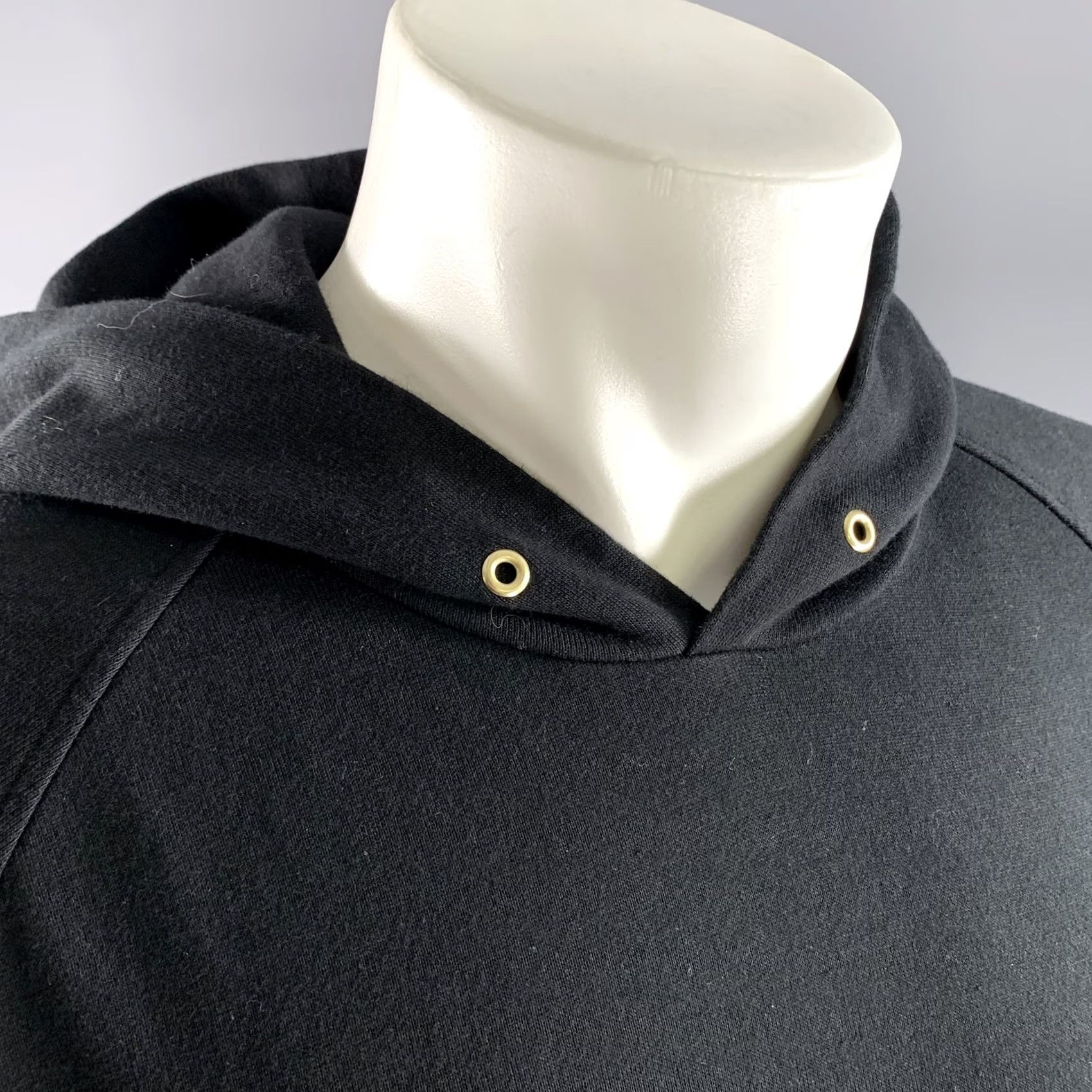 Visvim VISVIM XL Black Wash Cotton Hoodie Sweatshirt Mens Sweater Knit Hoodie Wash Black XL VISVIM Size US XL / EU 56 / 4 - 2 Thumbnail