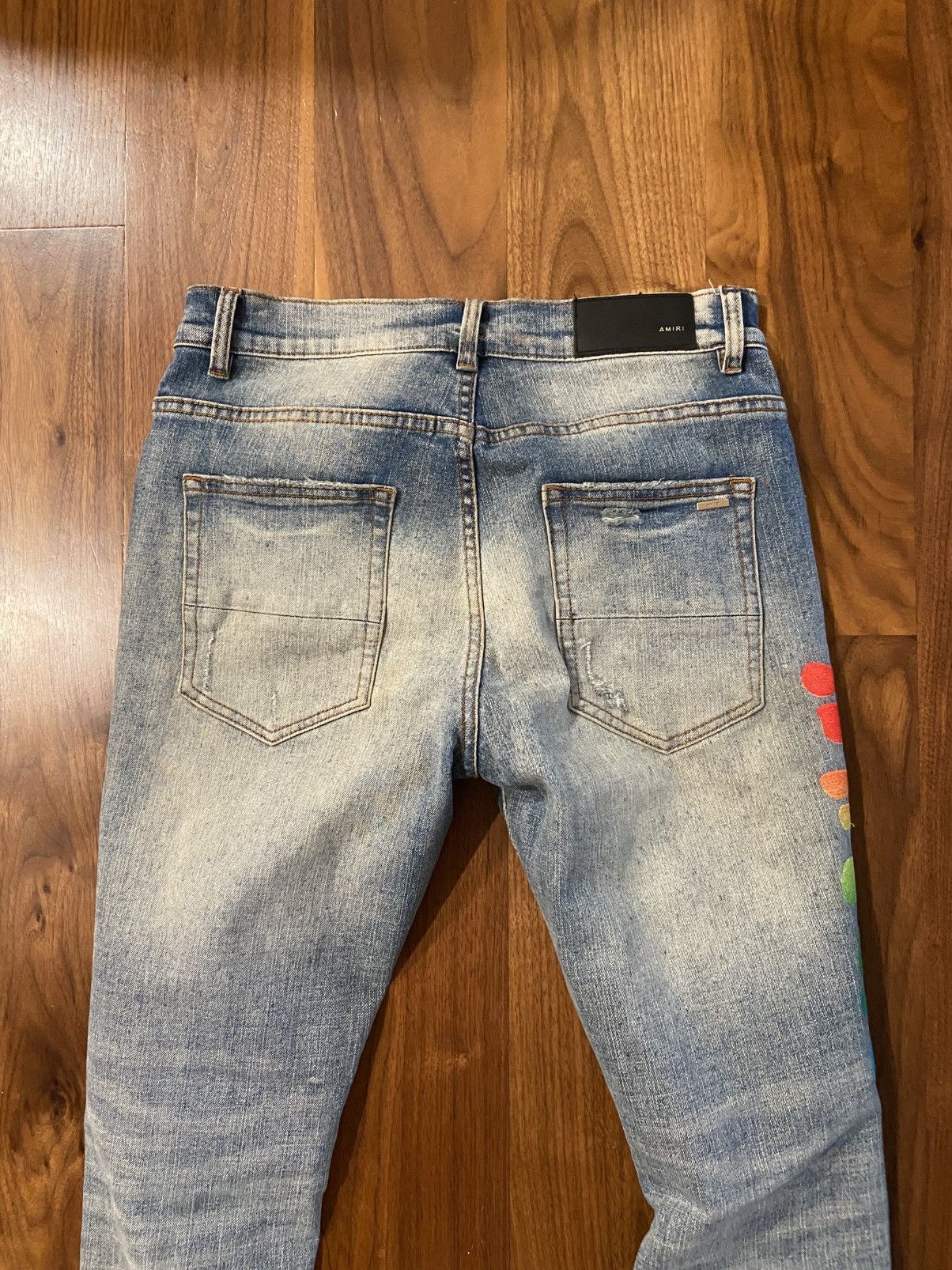 Amiri Amiri Rainbow Patch Jeans Size US 30 / EU 46 - 10 Thumbnail