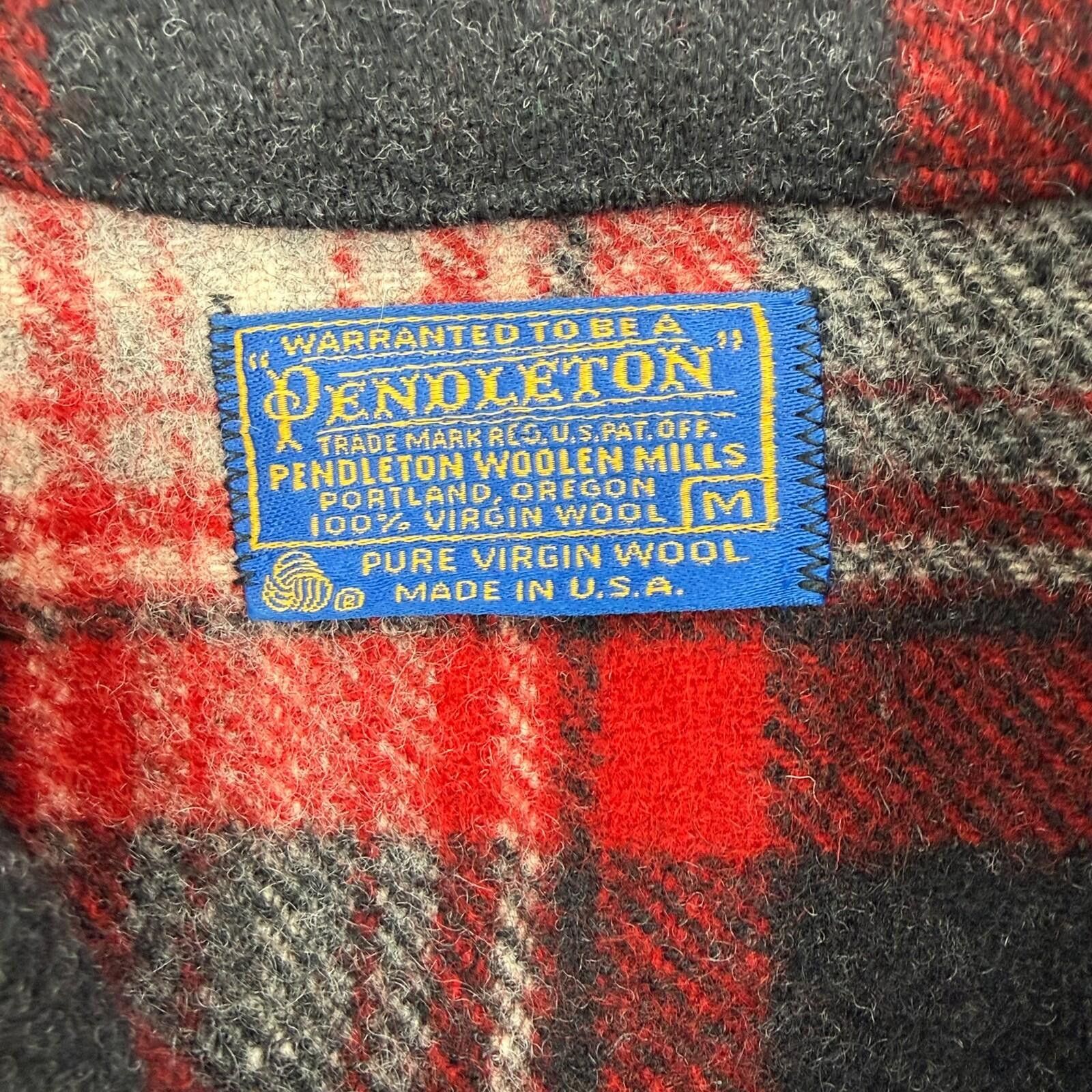 Pendleton VTG 1960s Pendleton Mackinaw Cruiser Jacket Wool Mens Medium Size US M / EU 48-50 / 2 - 3 Thumbnail
